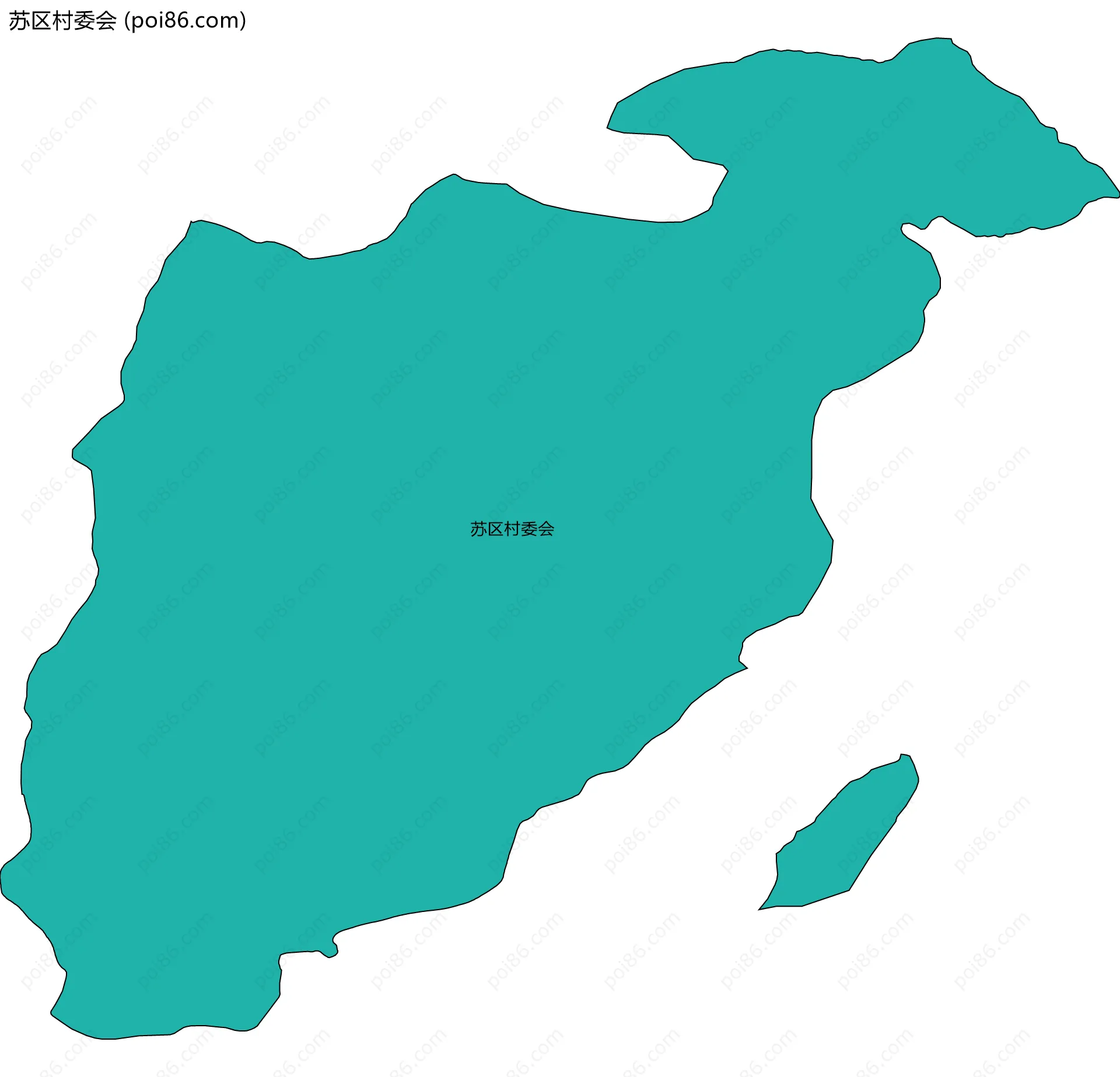 苏区村委会边界地图