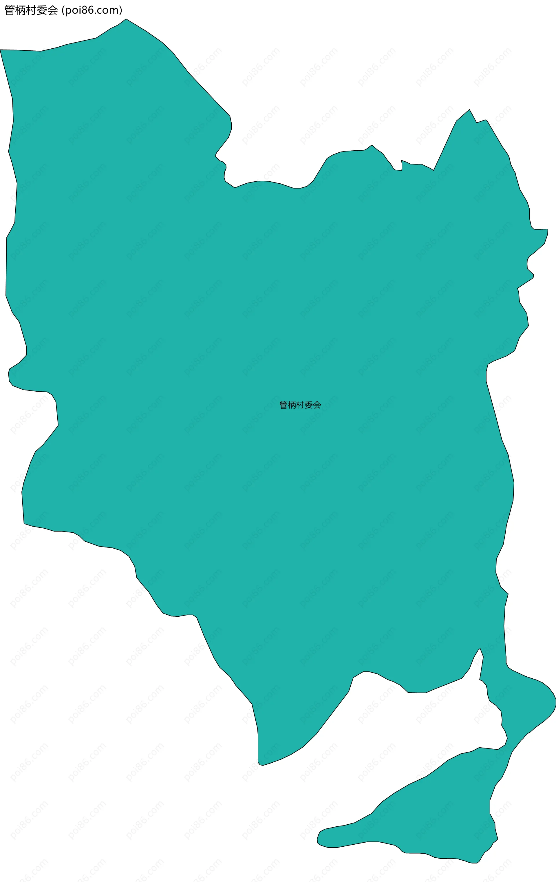 管柄村委会边界地图