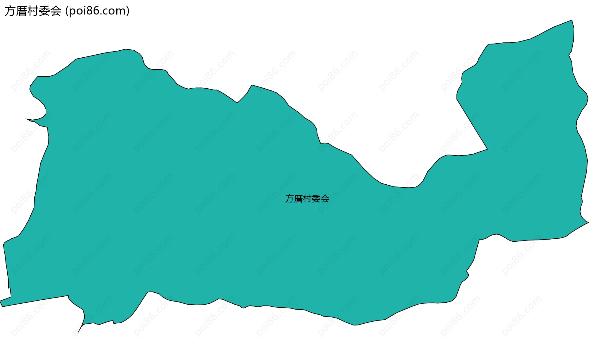 方厝村委会边界地图