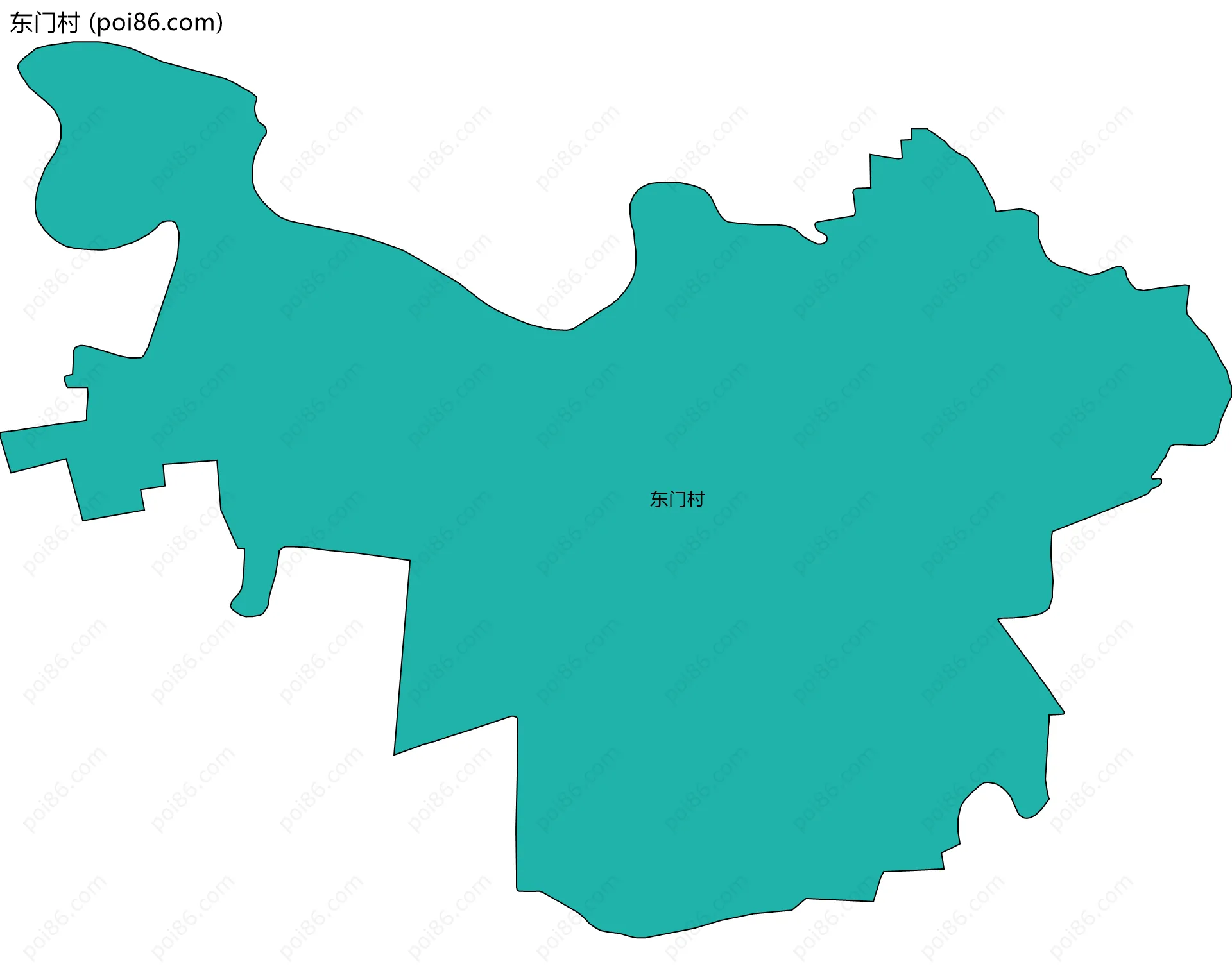 东门村边界地图