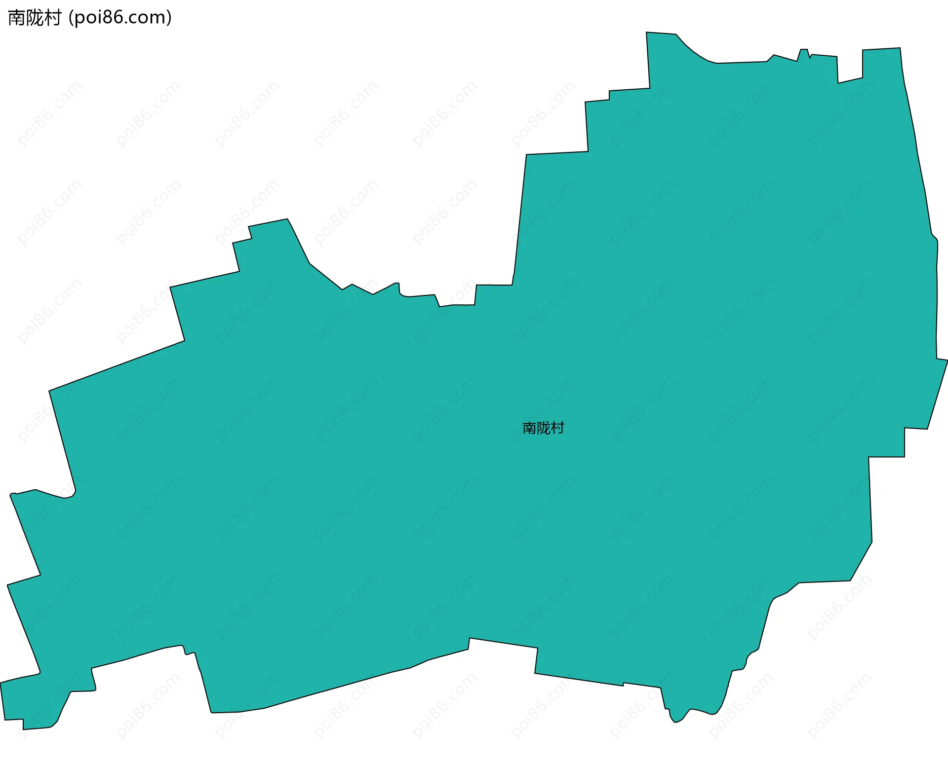 南陇村边界地图