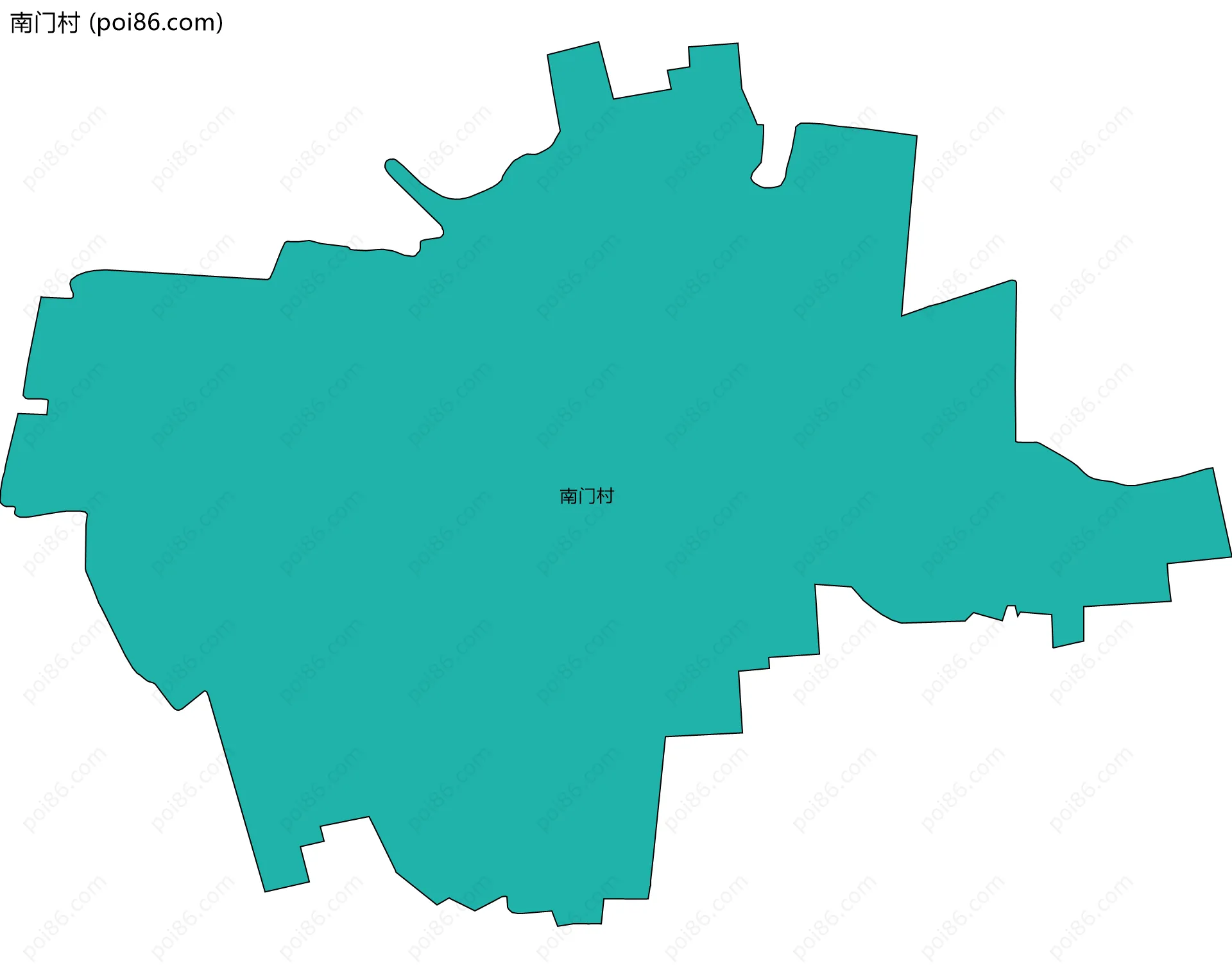 南门村边界地图