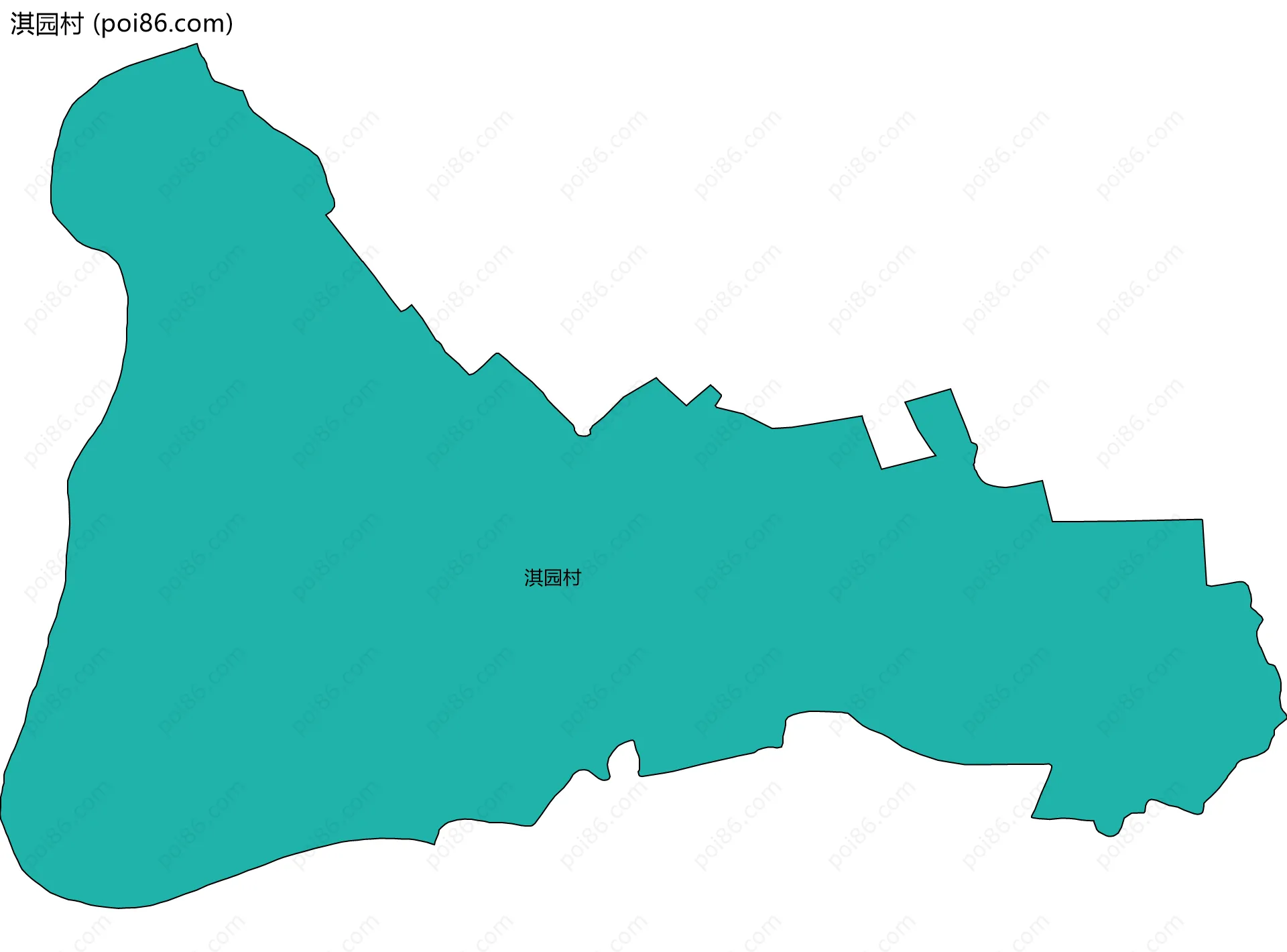淇园村边界地图