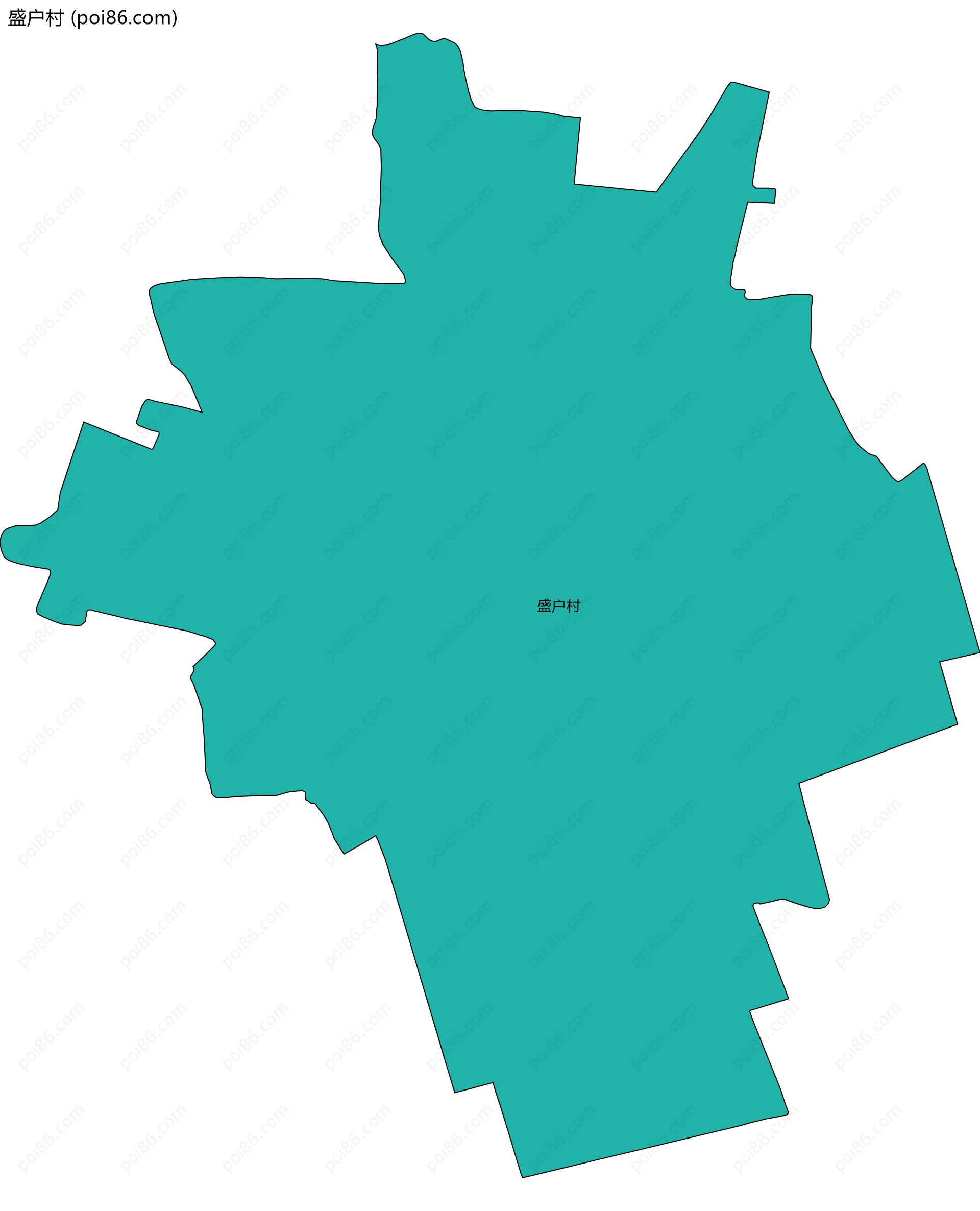 盛户村边界地图