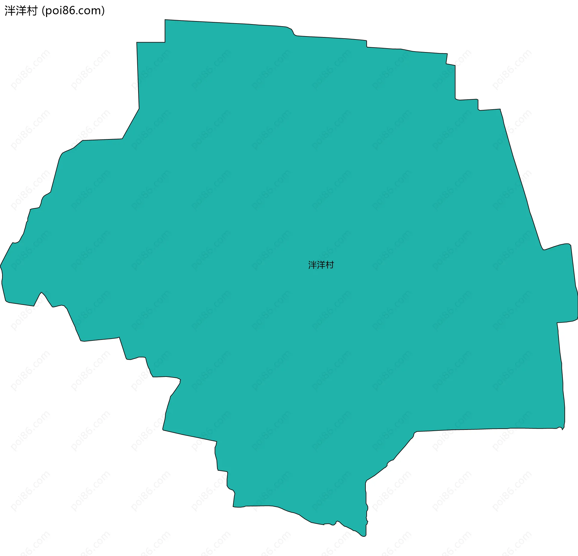 泮洋村边界地图