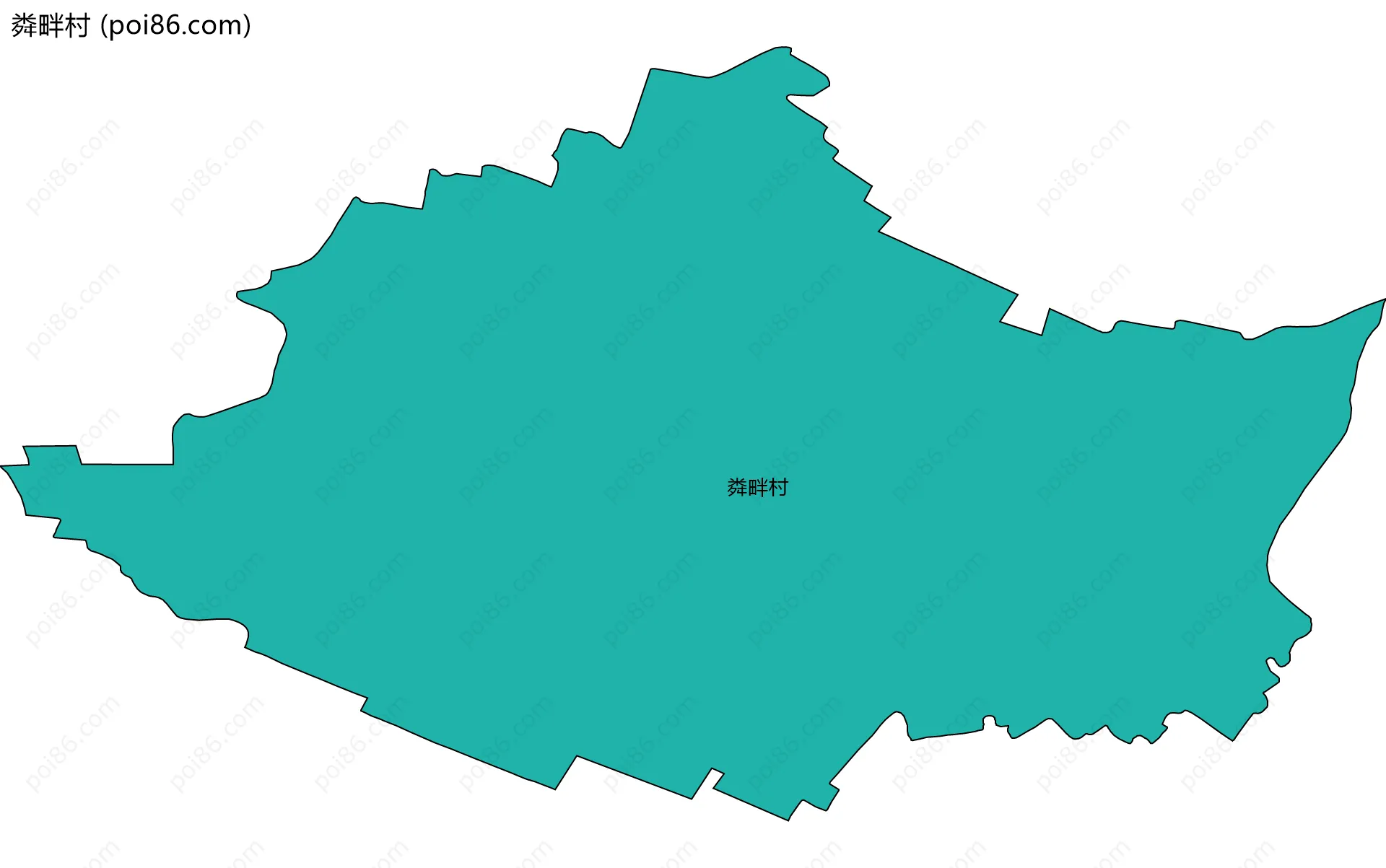 粦畔村边界地图