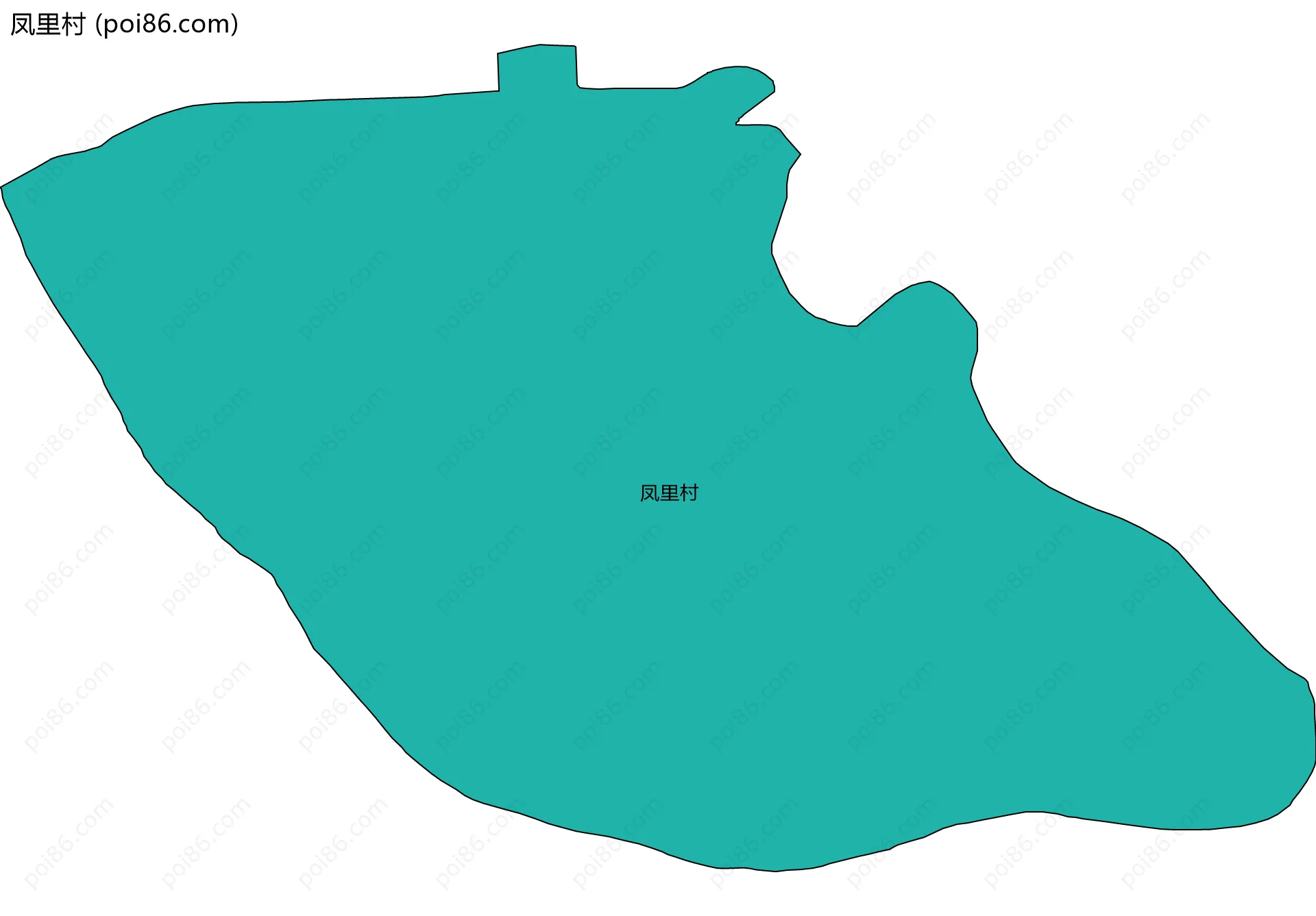 凤里村边界地图