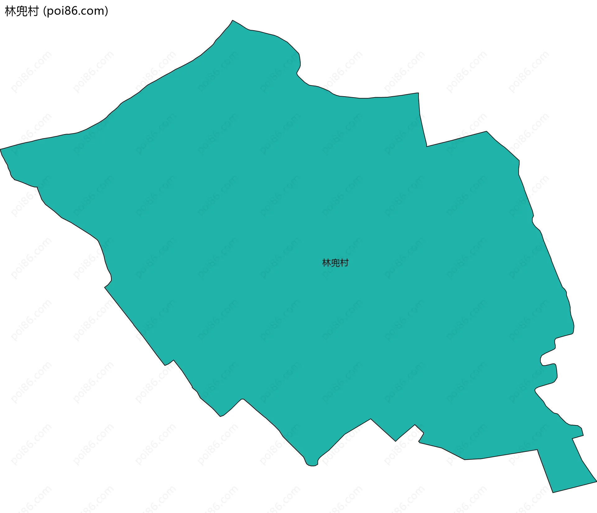 林兜村边界地图