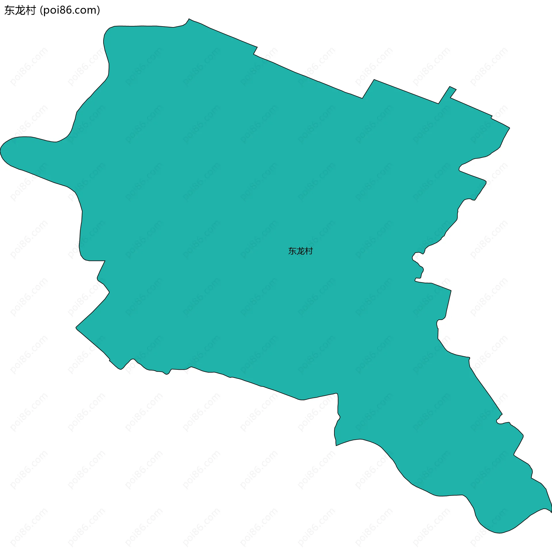 东龙村边界地图