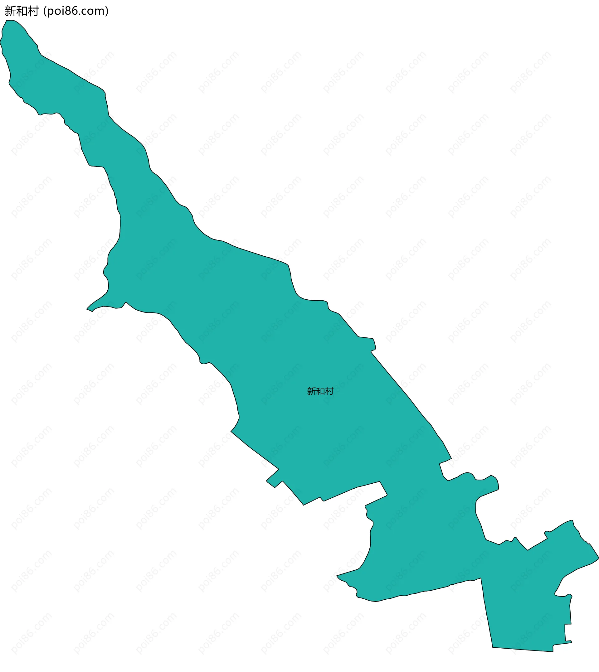 新和村边界地图