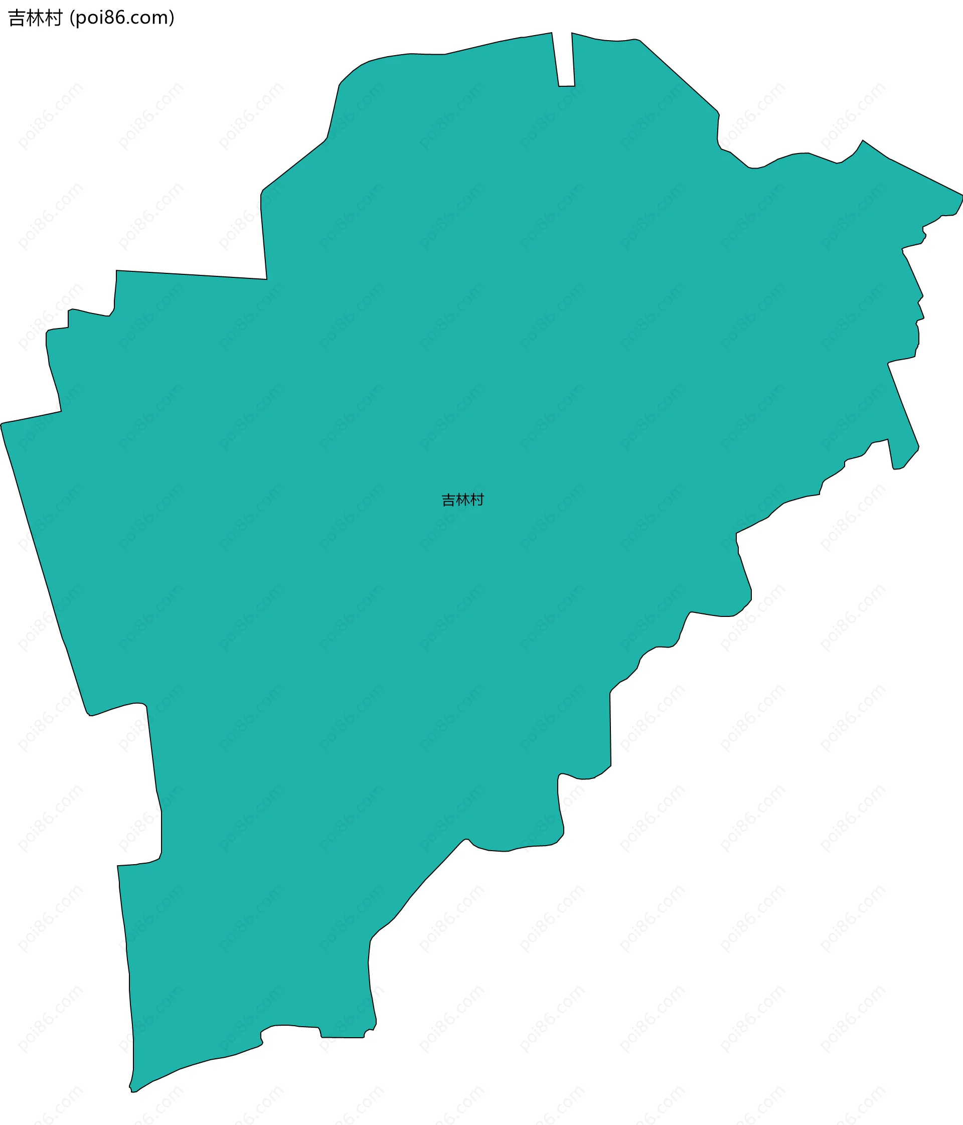 吉林村边界地图