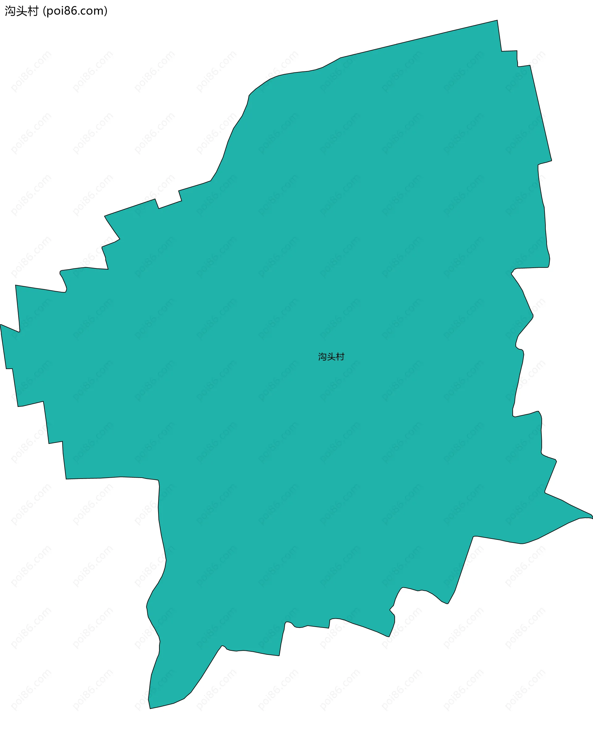 沟头村边界地图