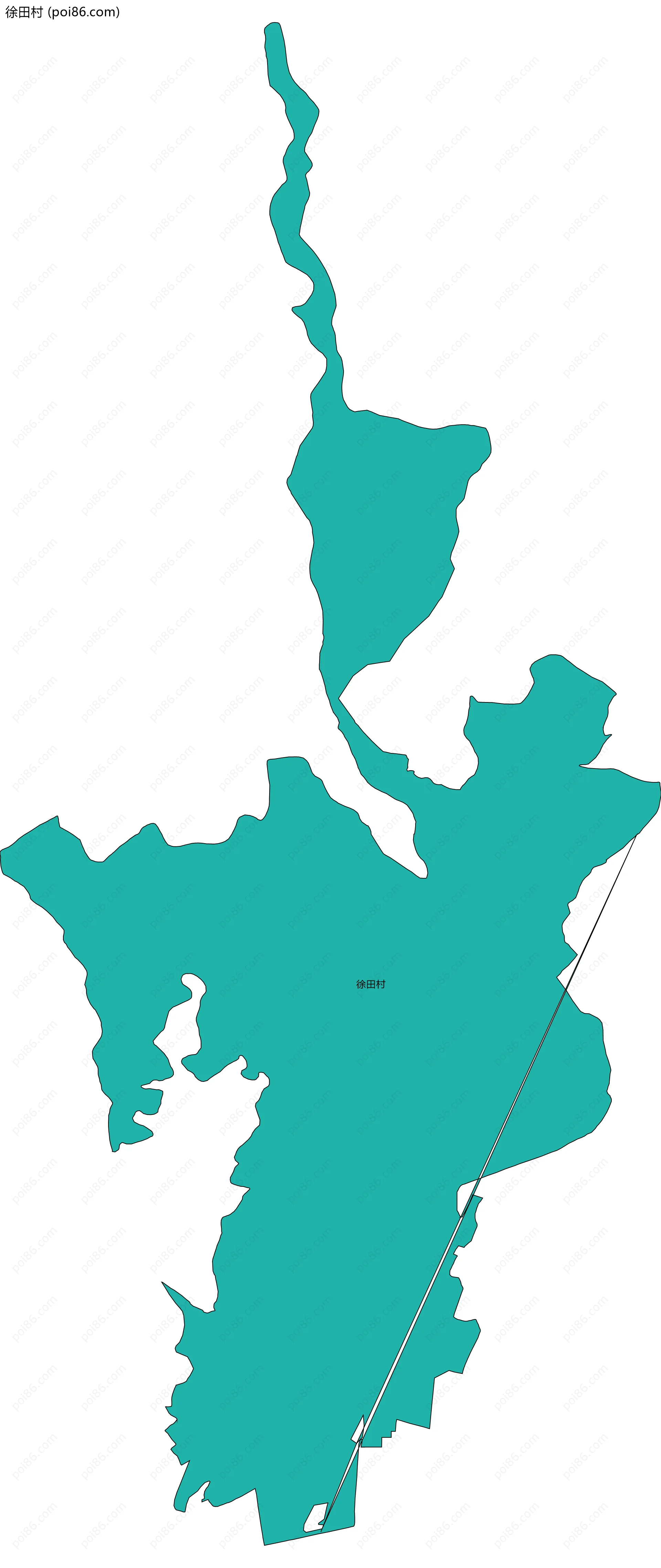 徐田村边界地图