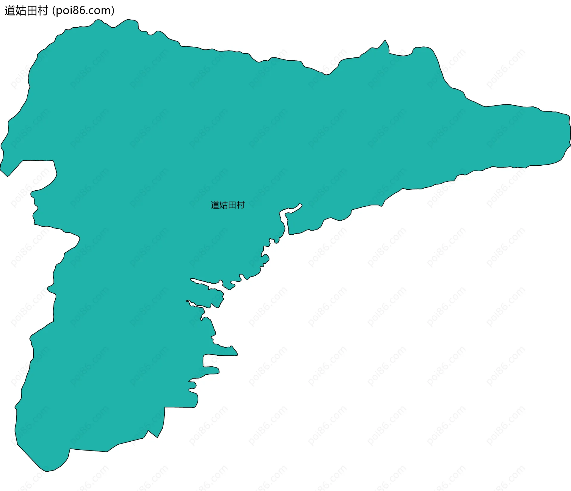 道姑田村边界地图