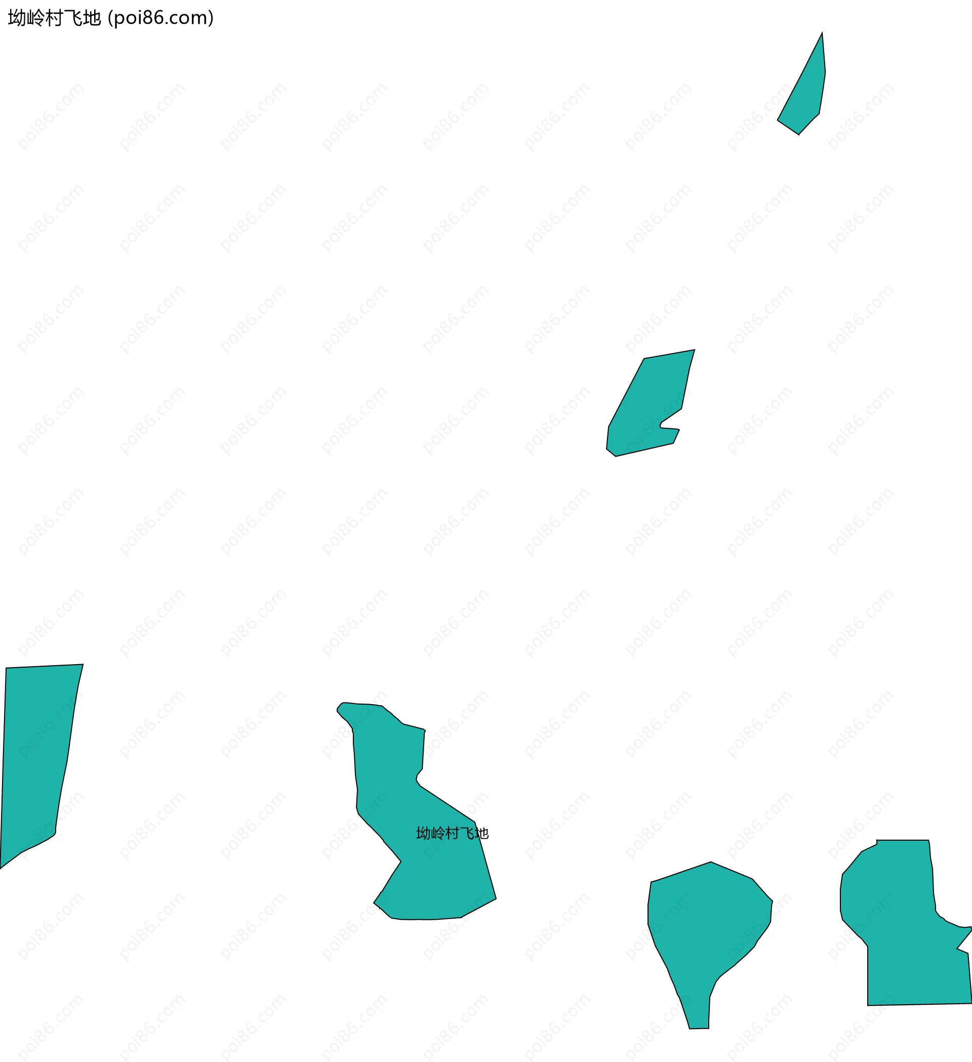 坳岭村飞地边界地图