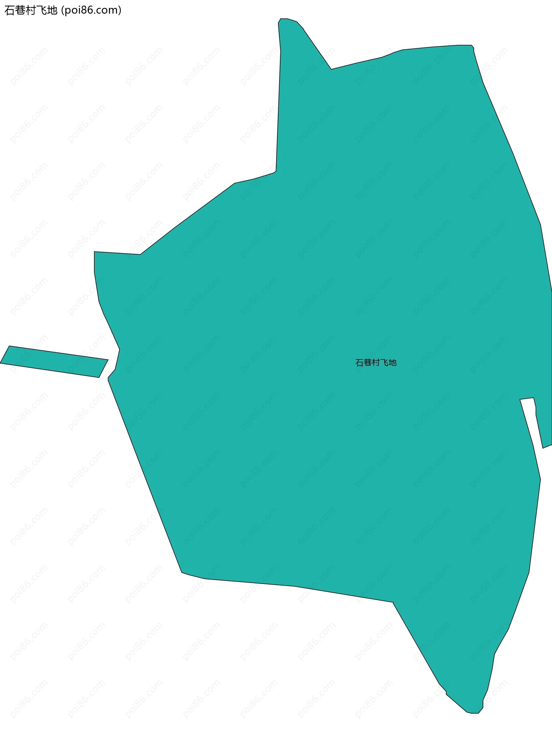 石巷村飞地边界地图