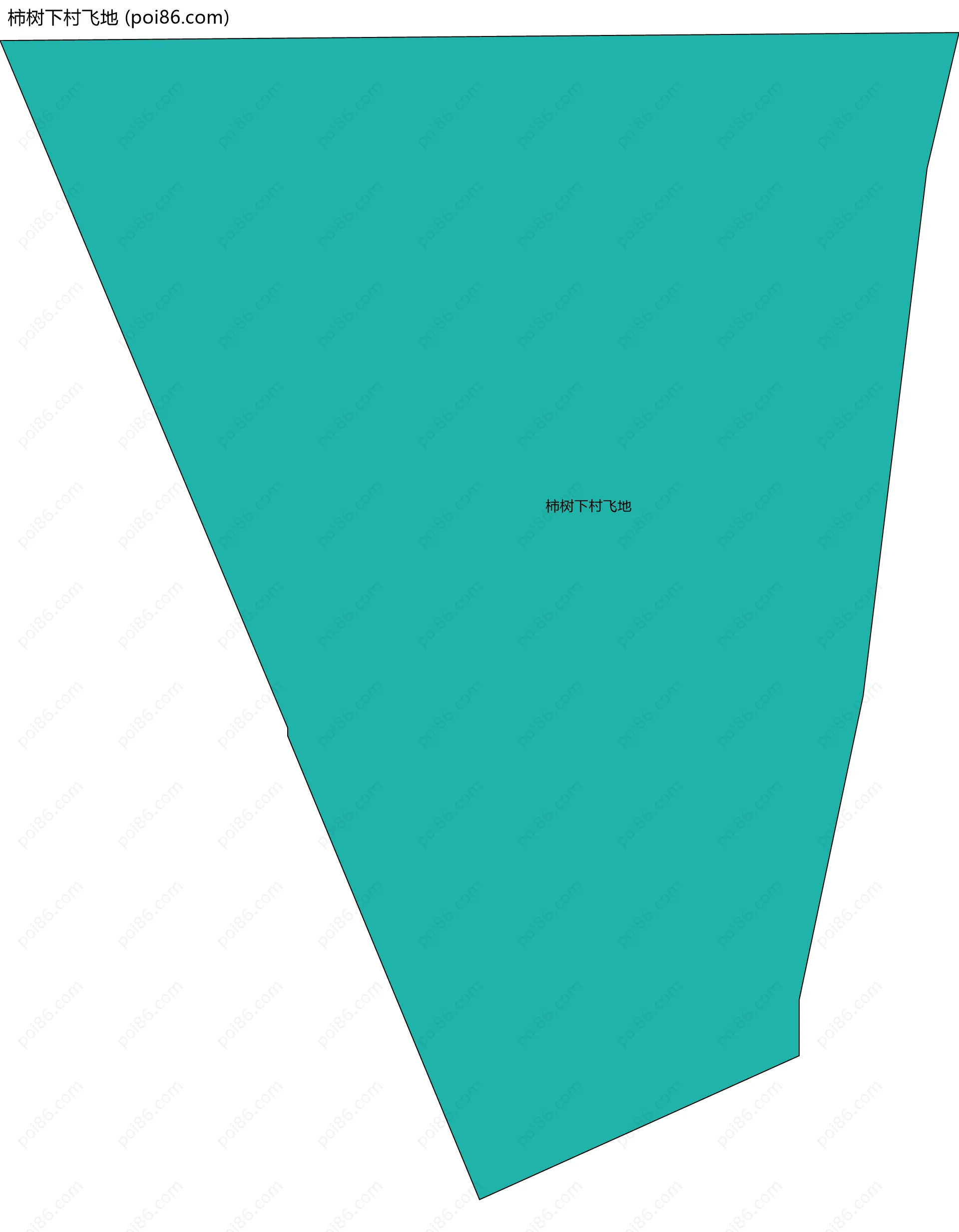 柿树下村飞地边界地图