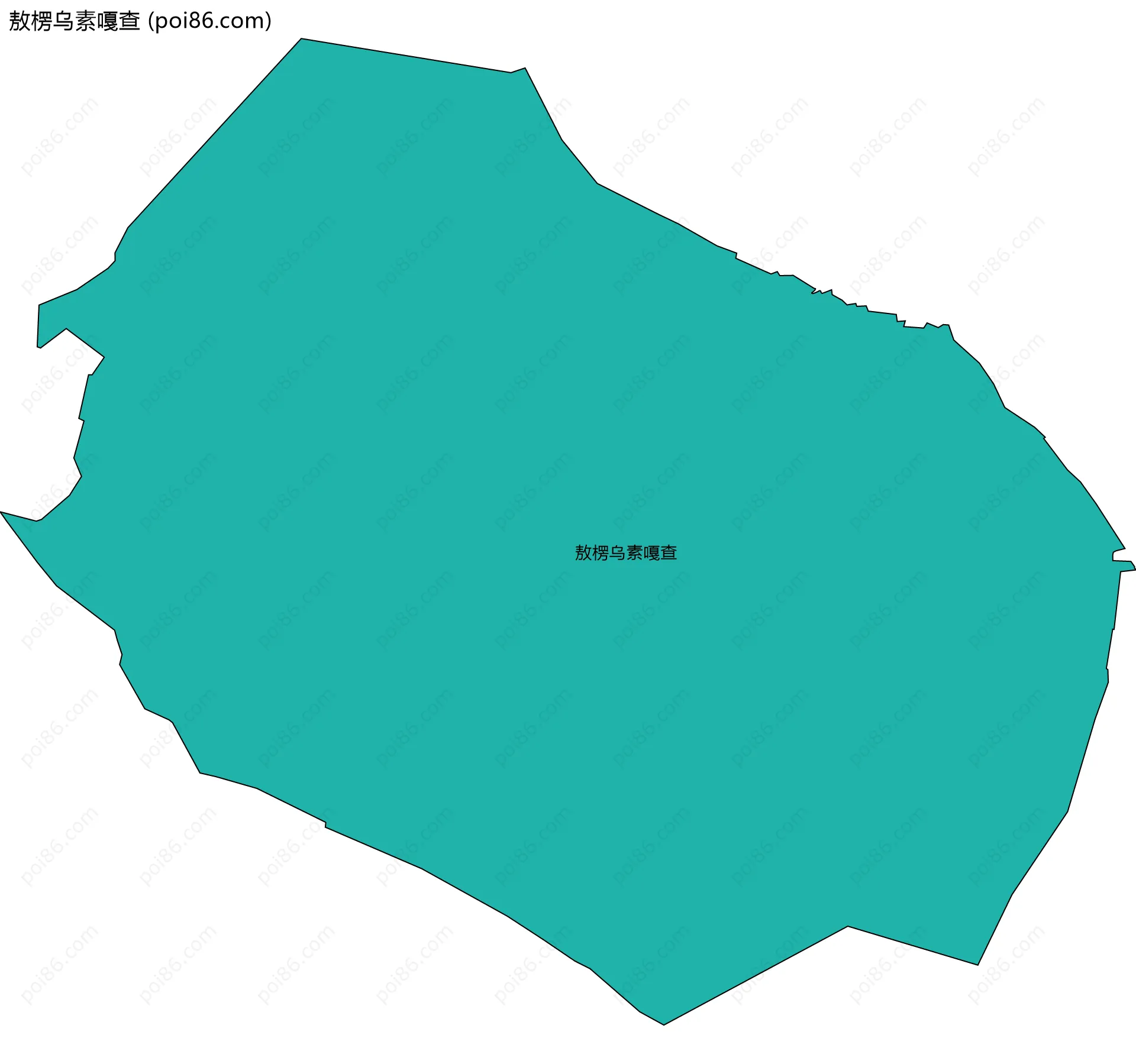 敖楞乌素嘎查边界地图