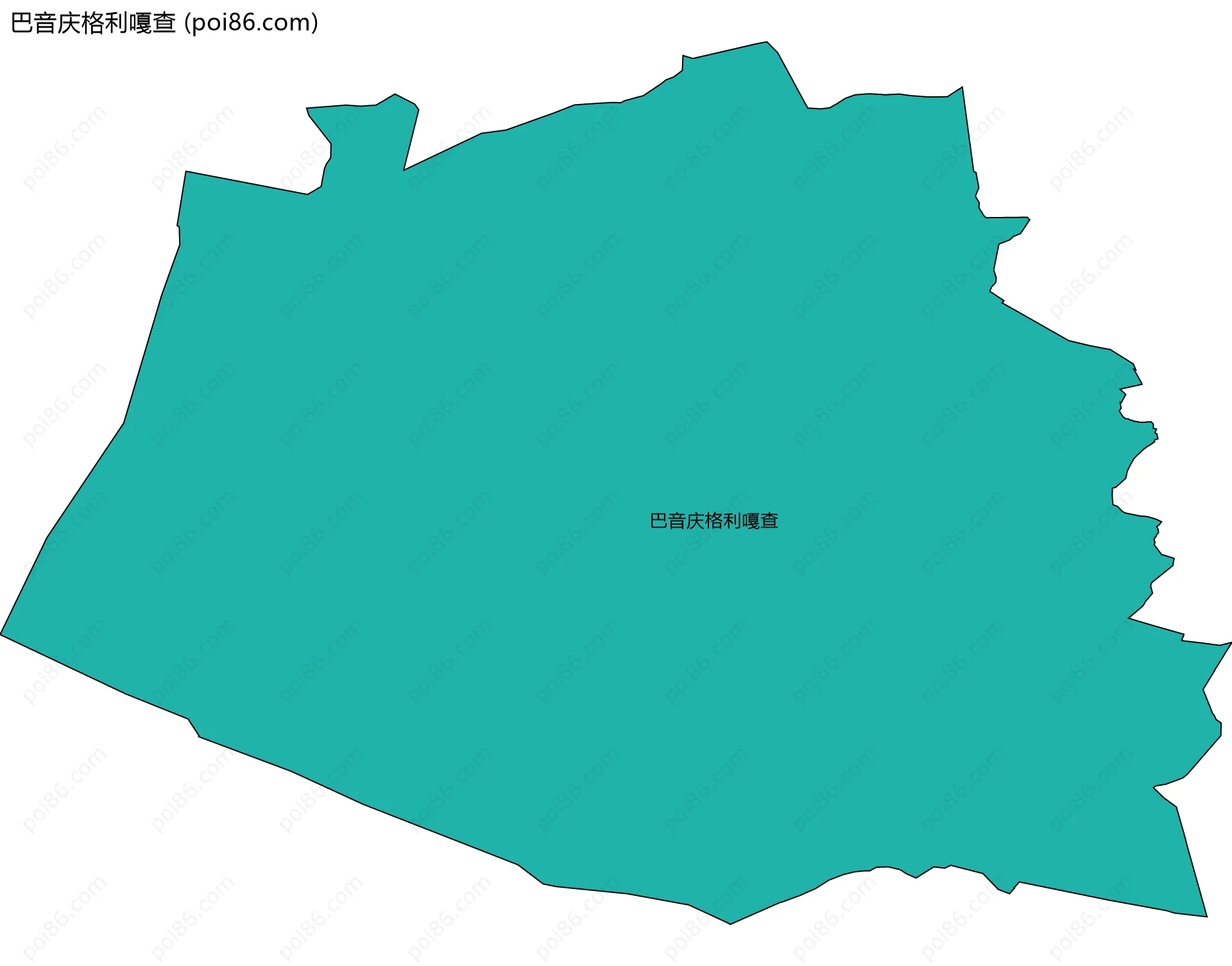 巴音庆格利嘎查边界地图