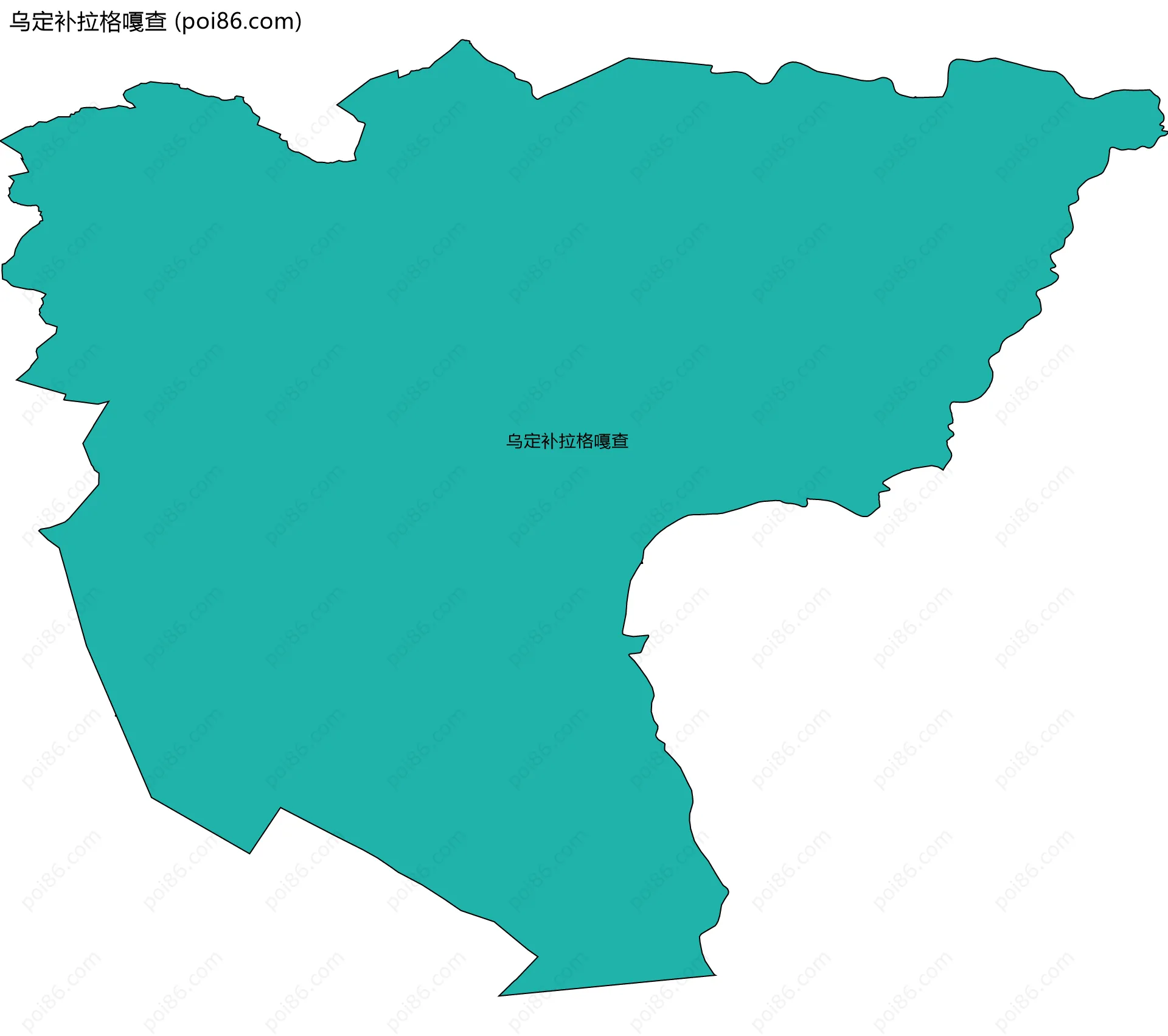 乌定补拉格嘎查边界地图