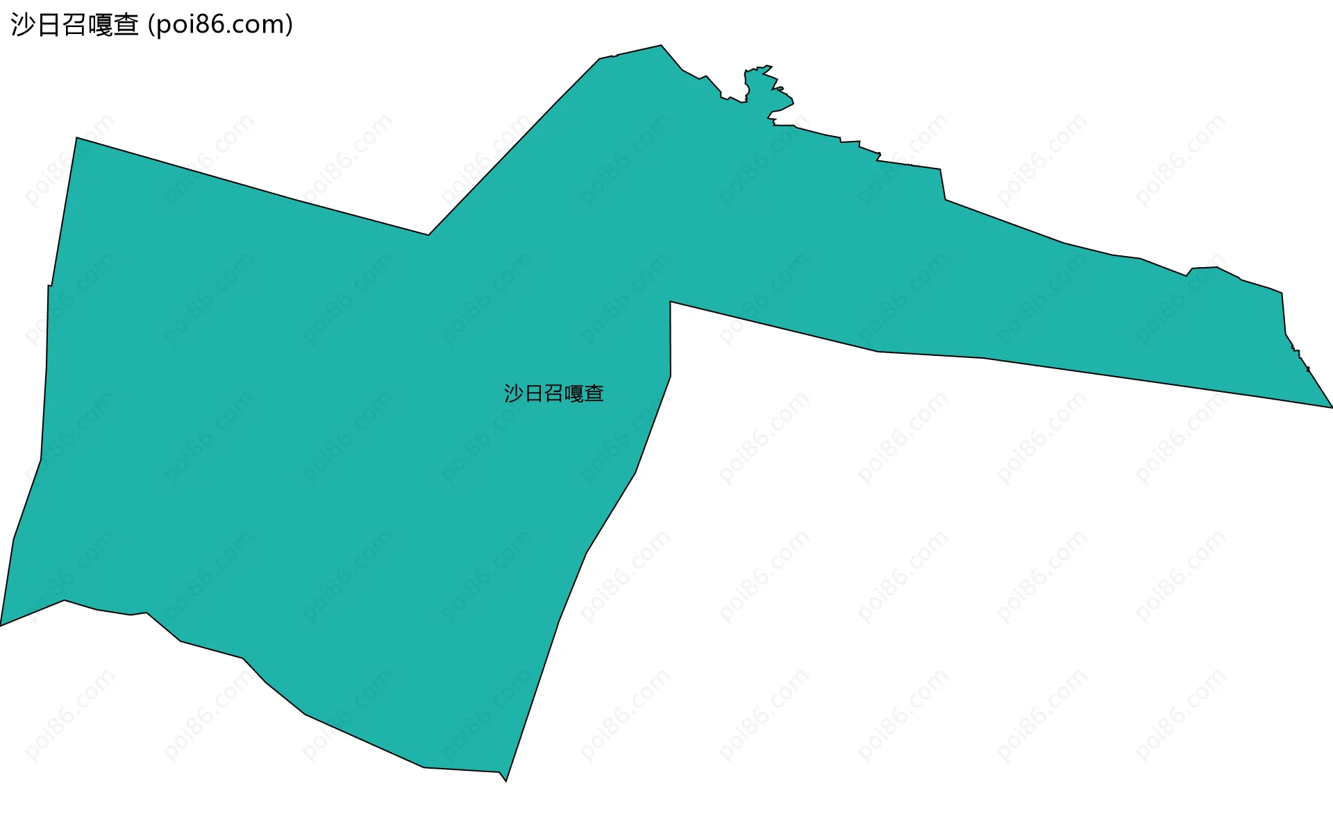 沙日召嘎查边界地图