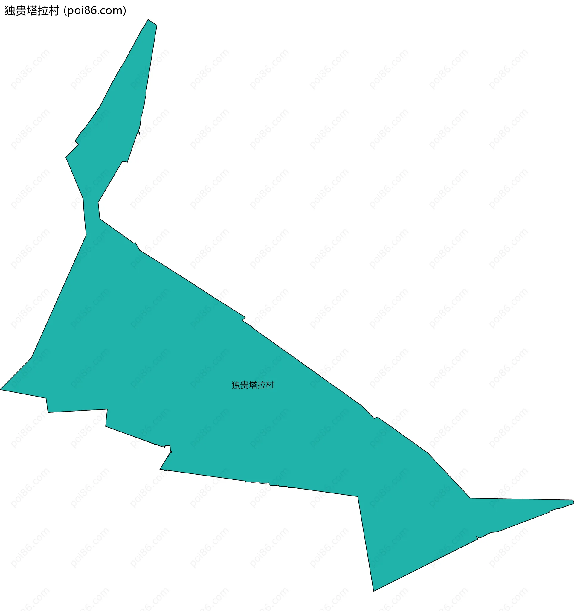 独贵塔拉村边界地图