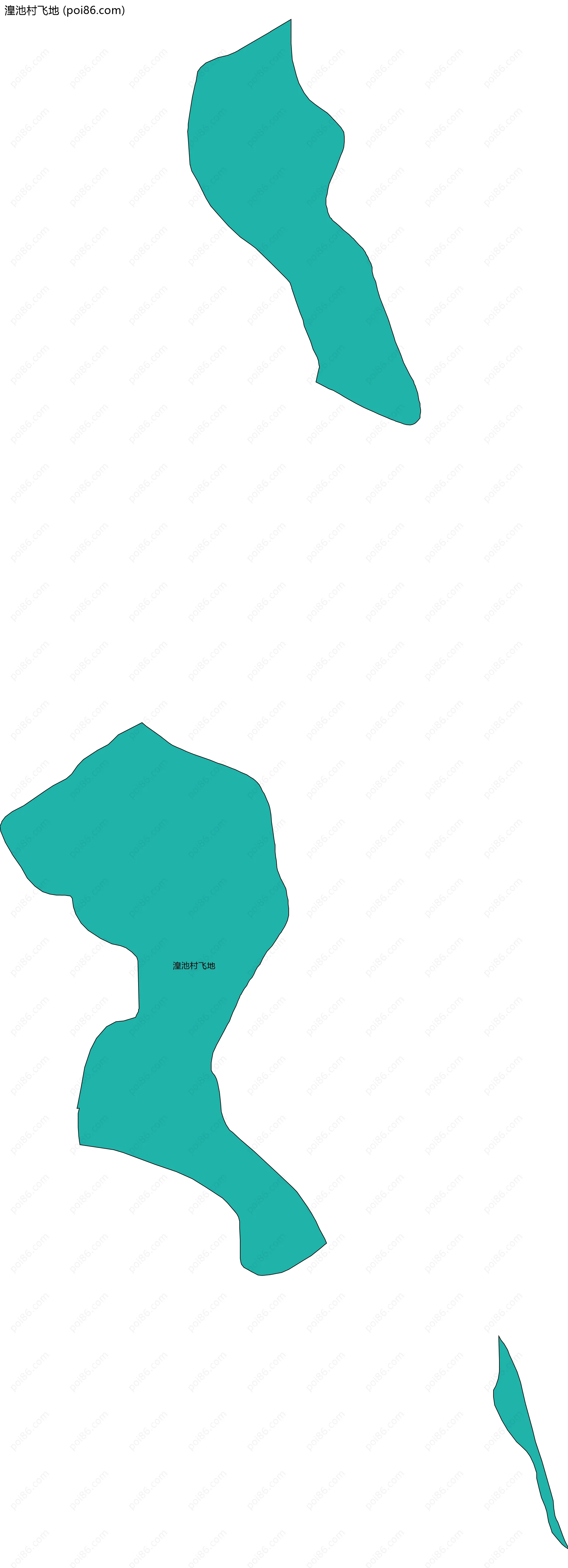 湟池村飞地边界地图