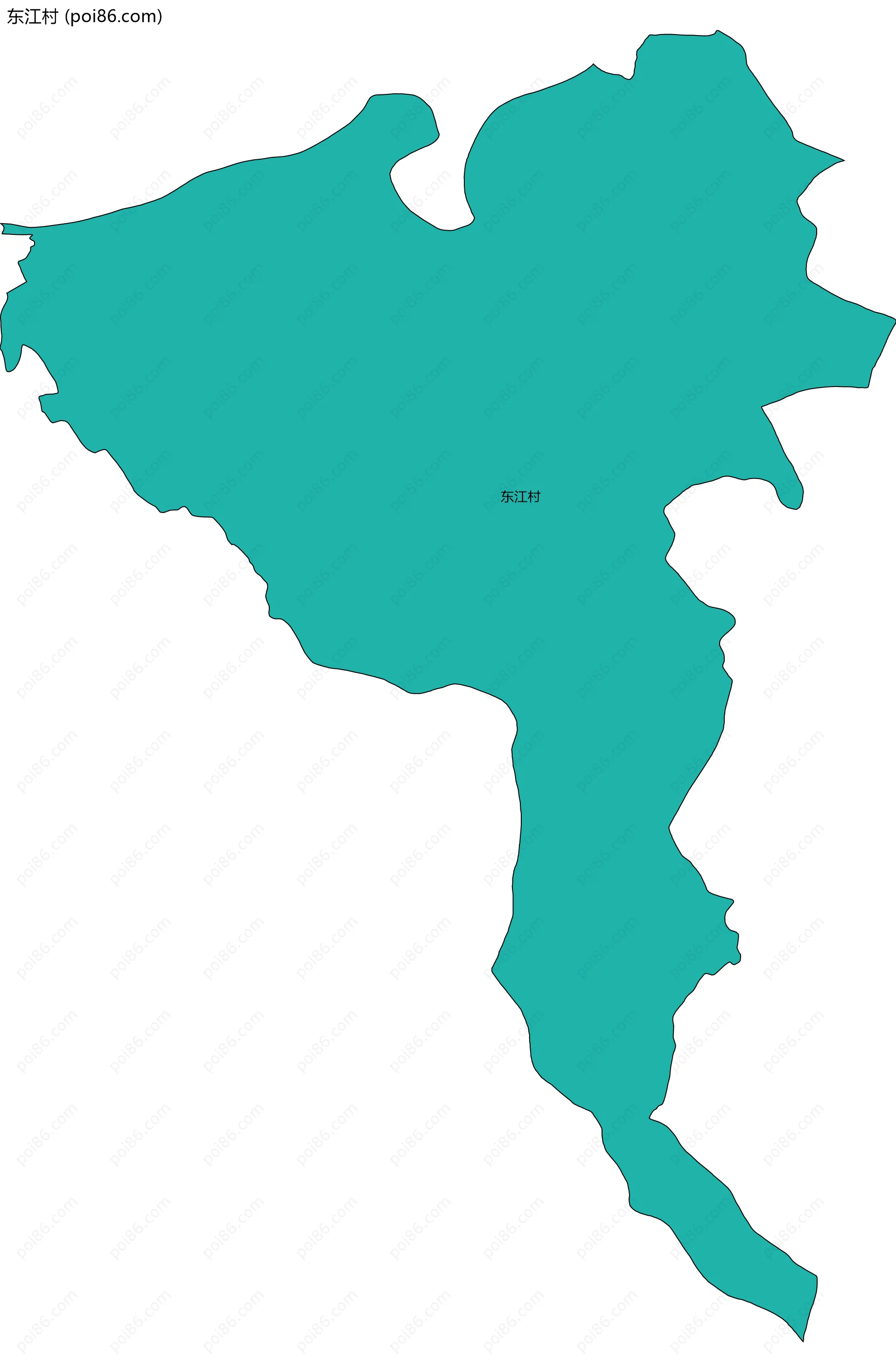 东江村边界地图