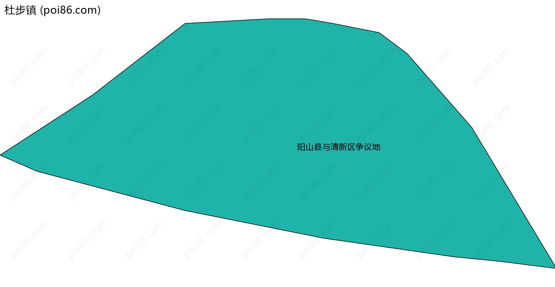 杜步镇边界地图(五级行政区划)