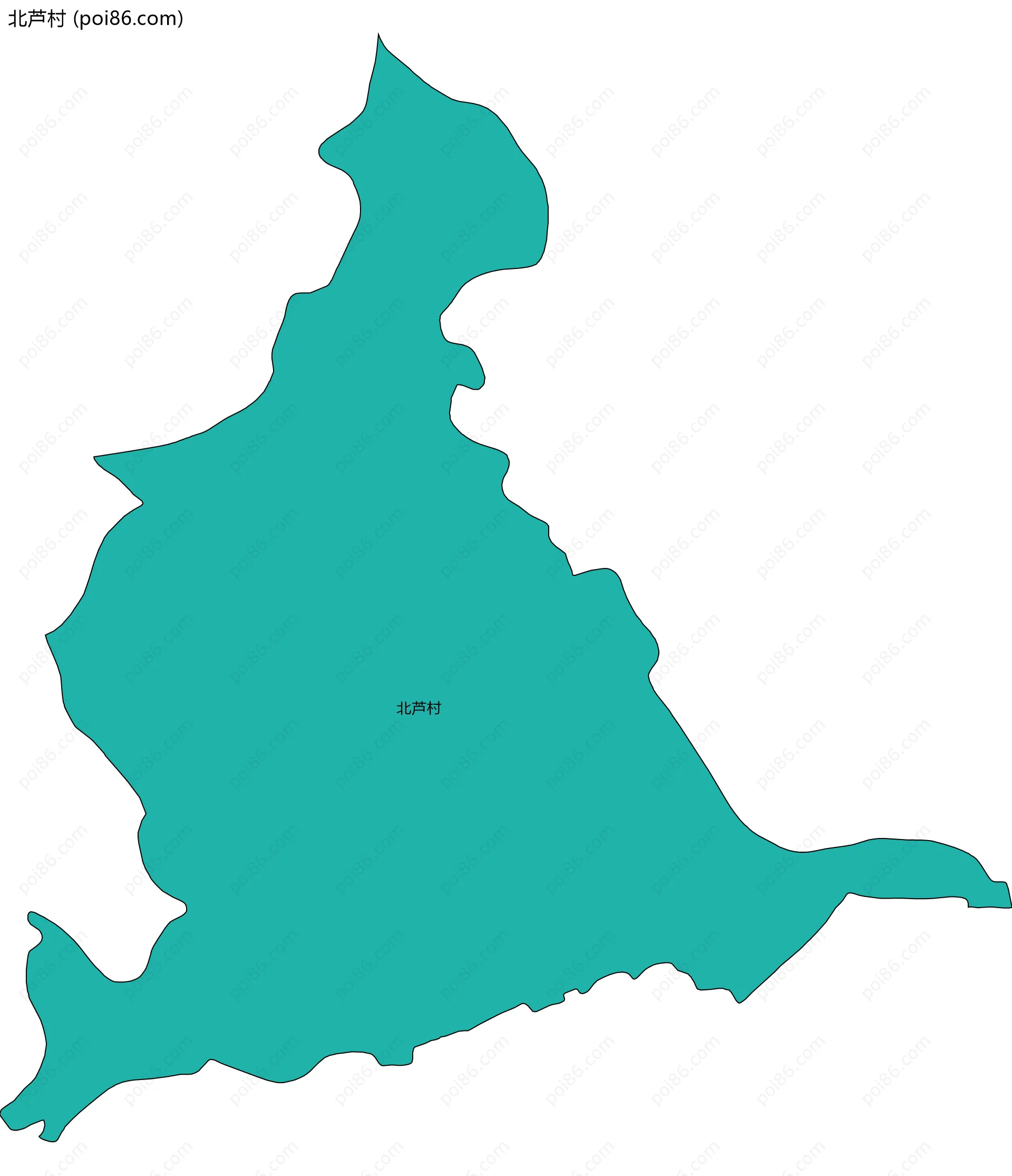 北芦村边界地图