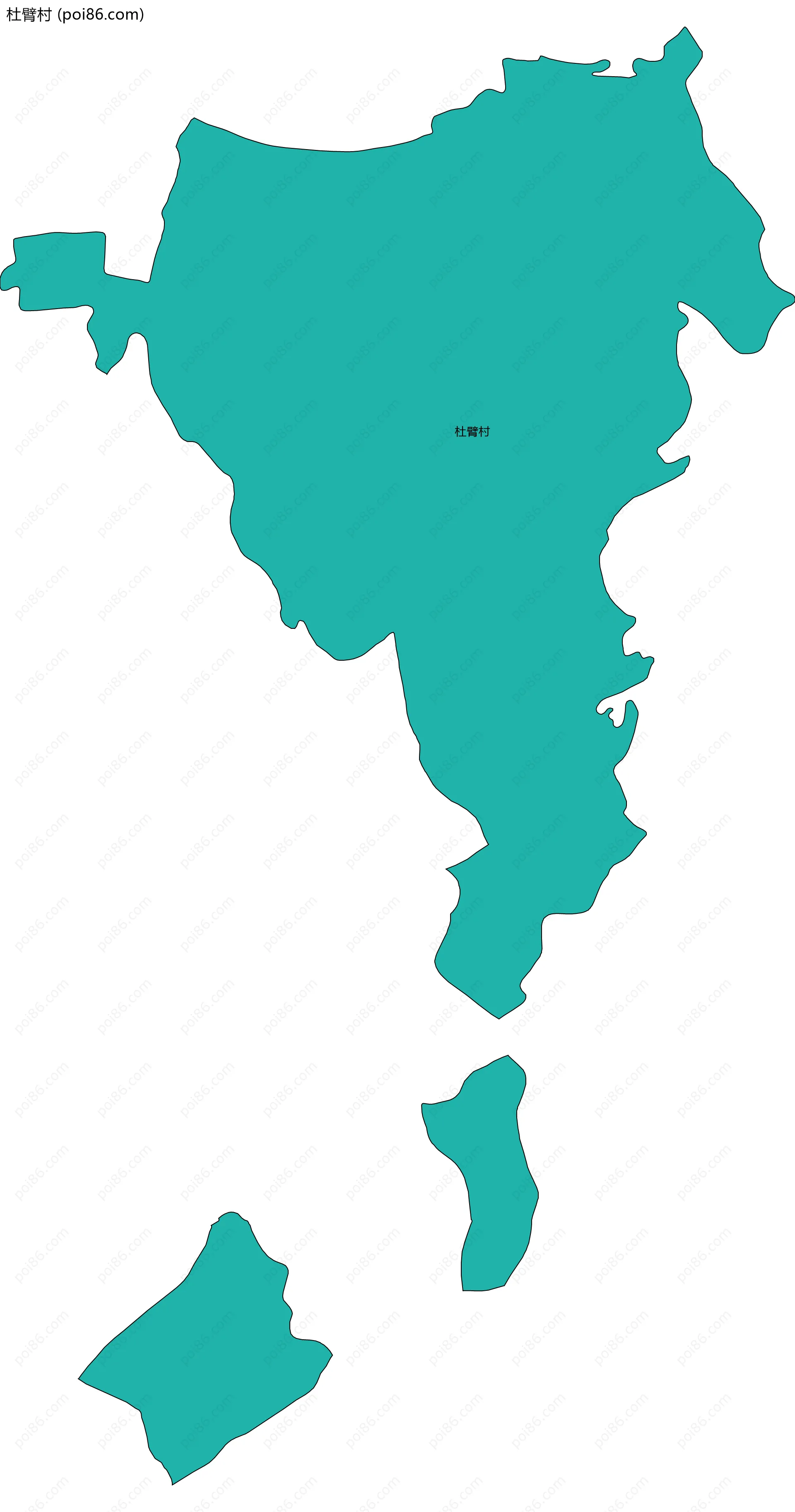 杜臂村边界地图