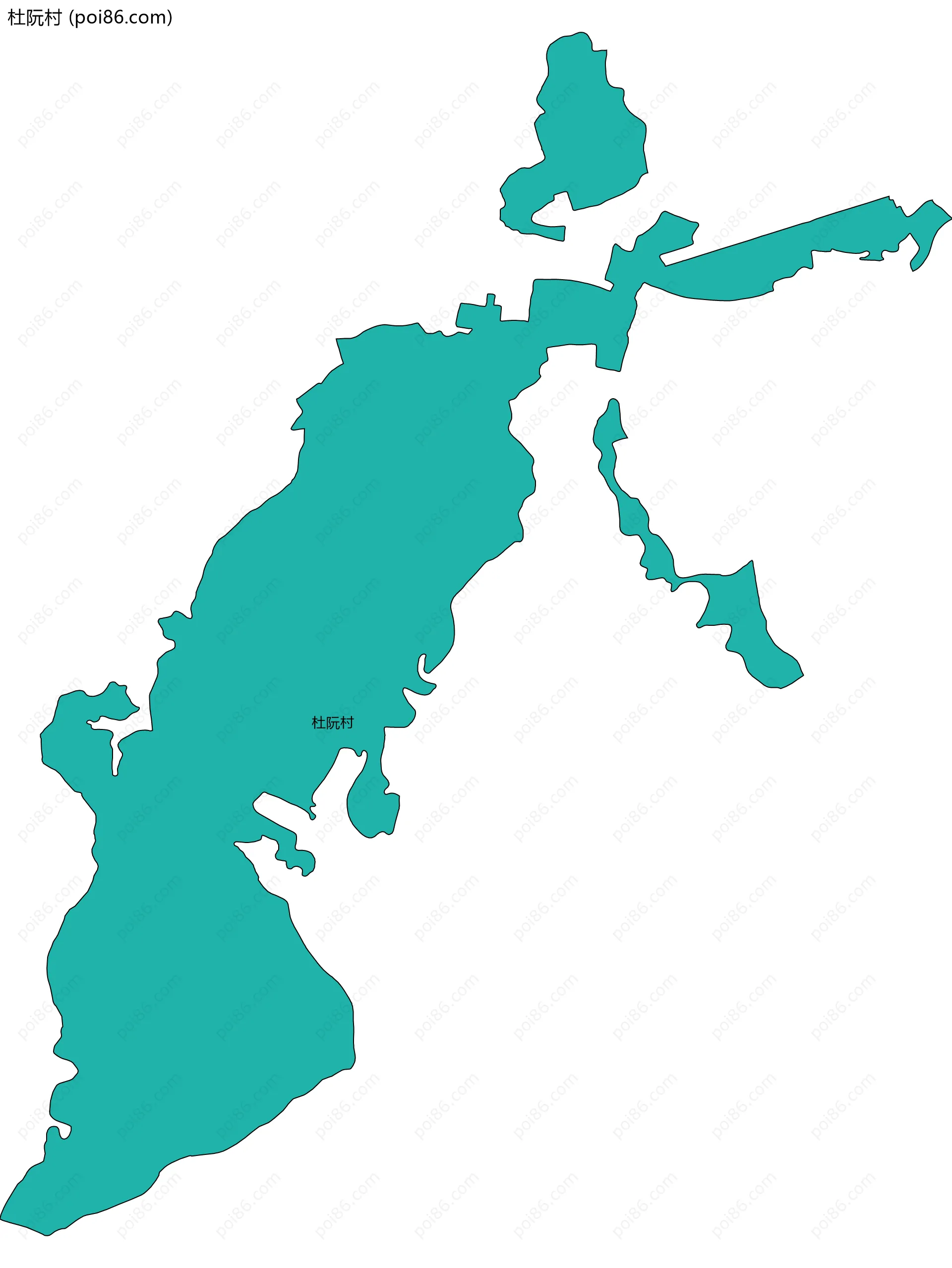 杜阮村边界地图