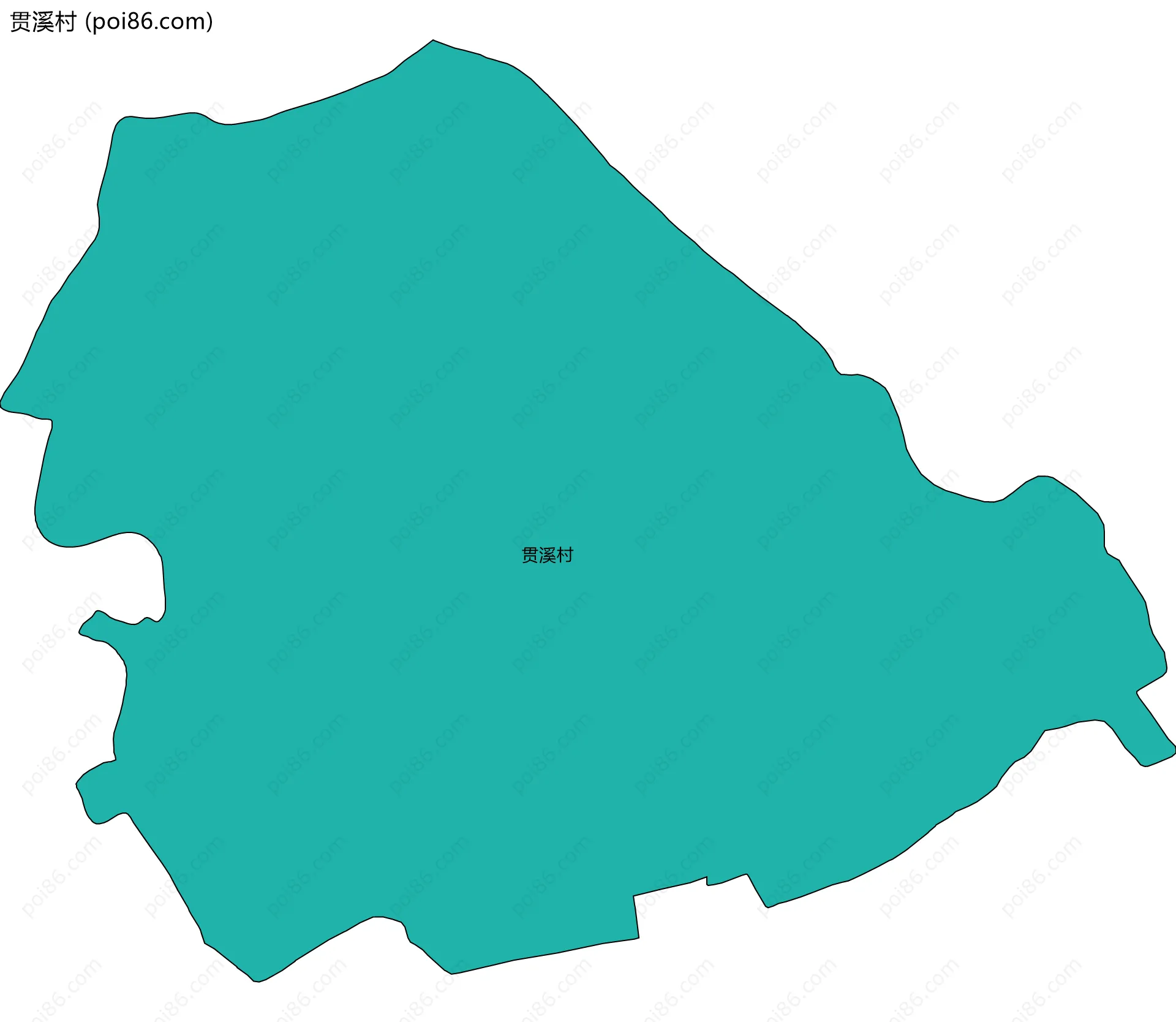 贯溪村边界地图