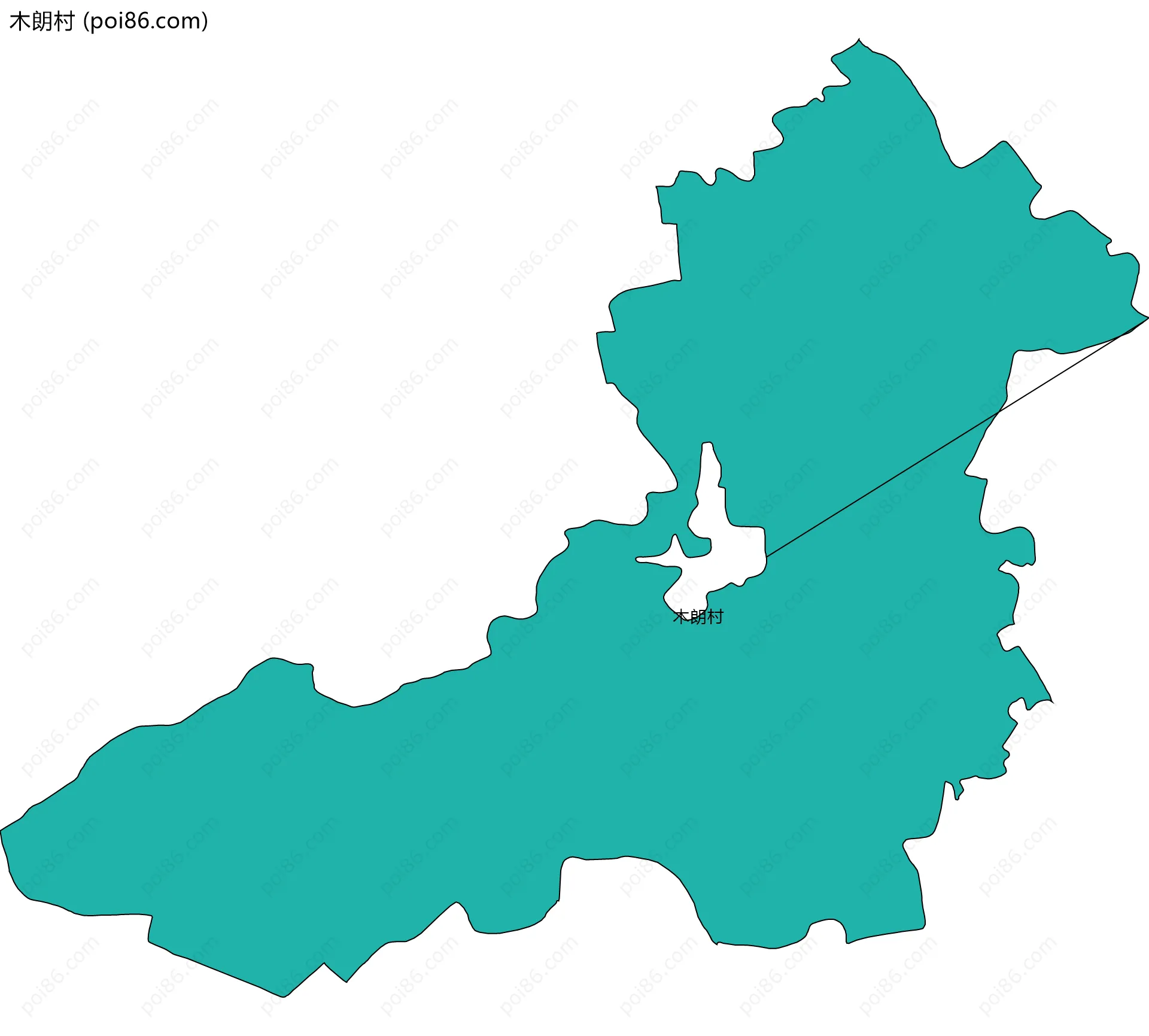 木朗村边界地图