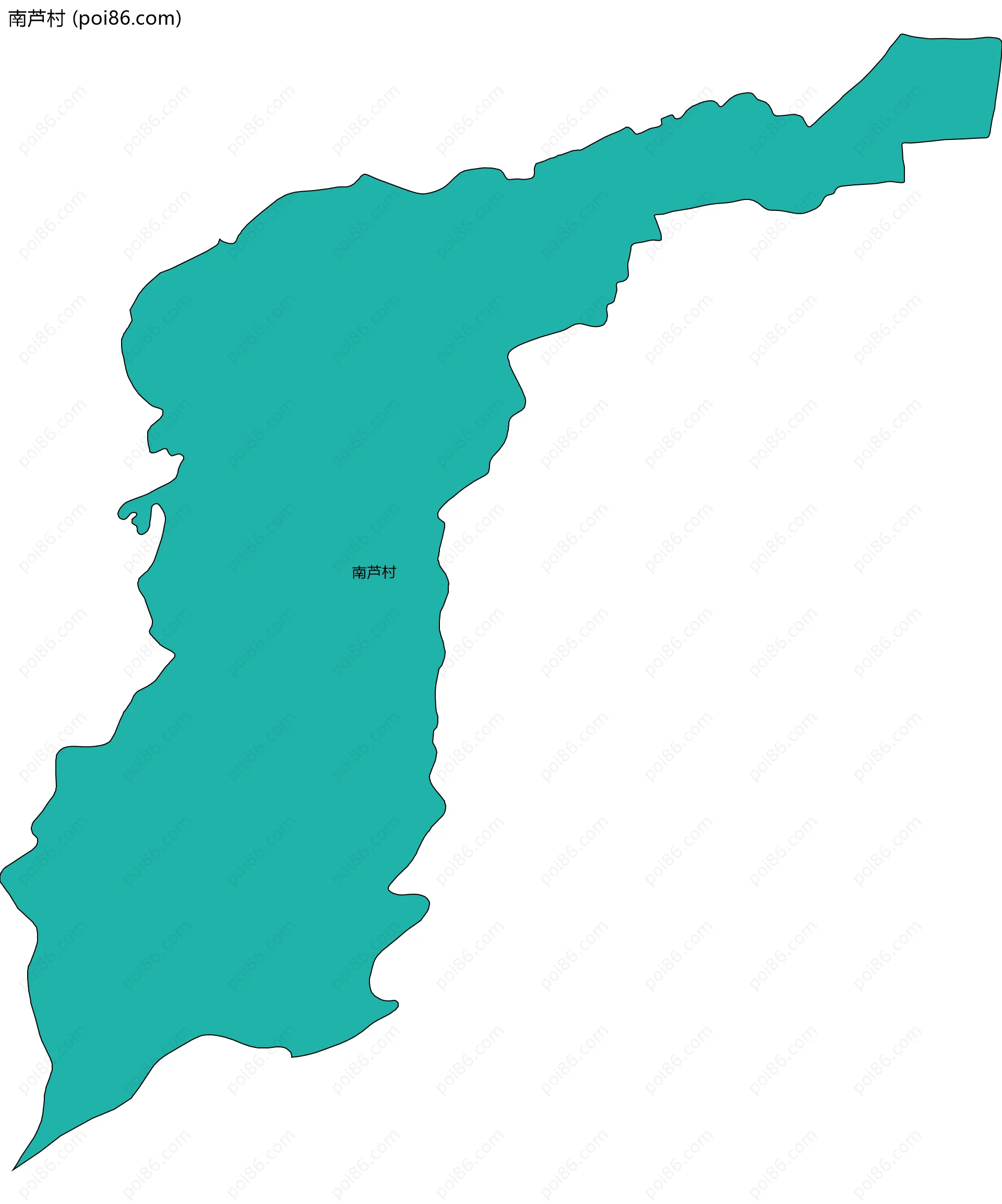 南芦村边界地图