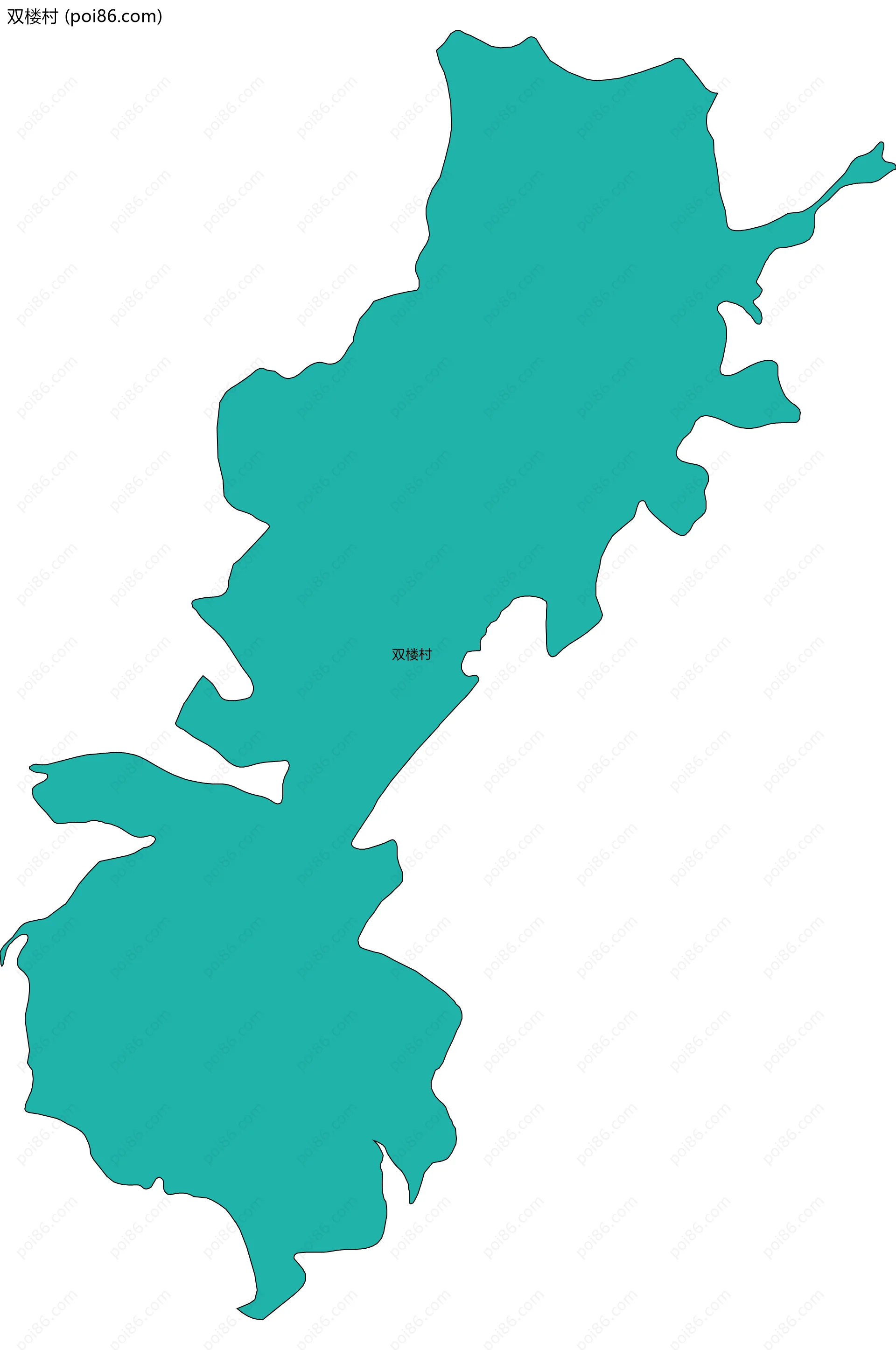 双楼村边界地图