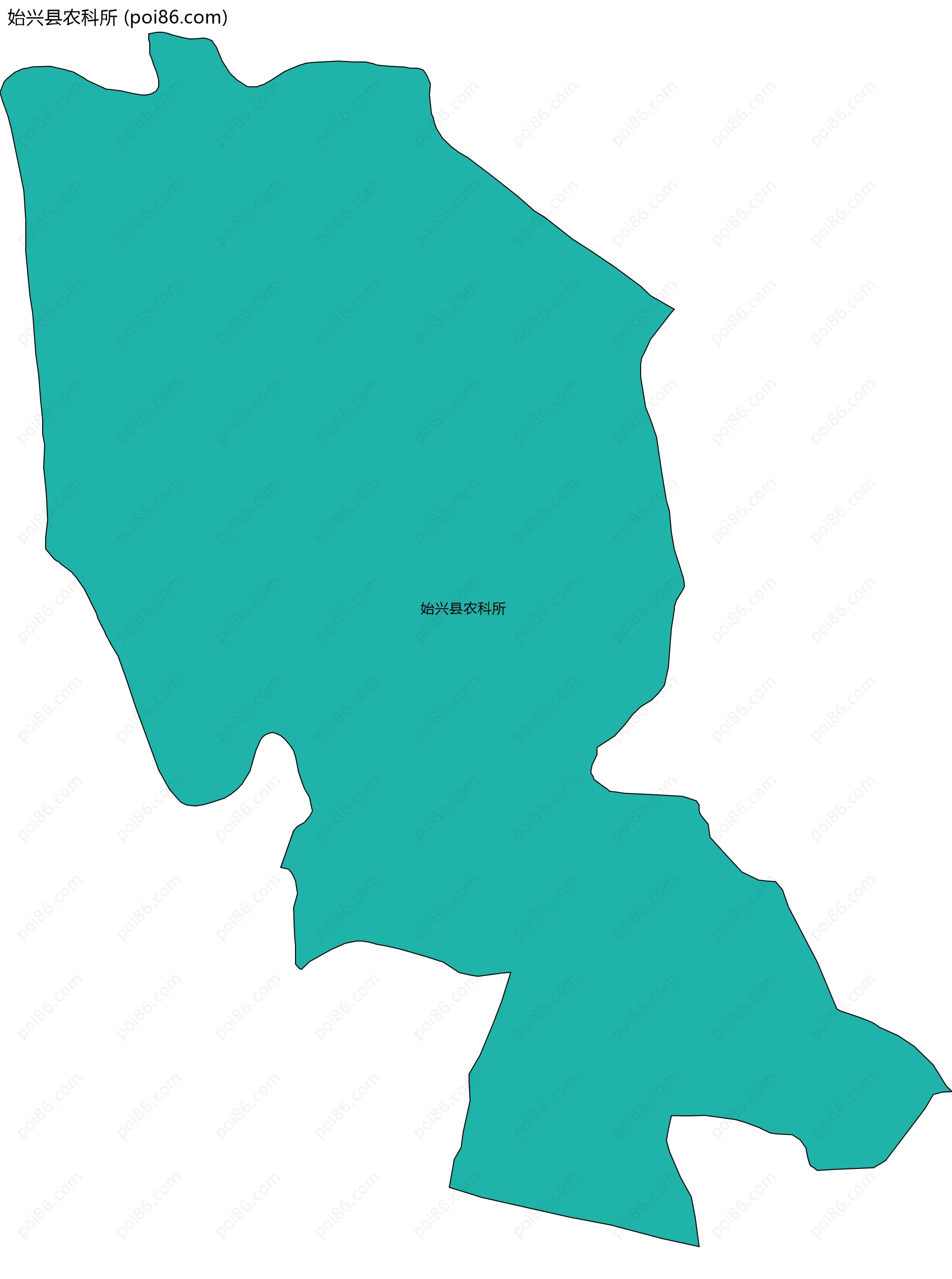 始兴县农科所边界地图