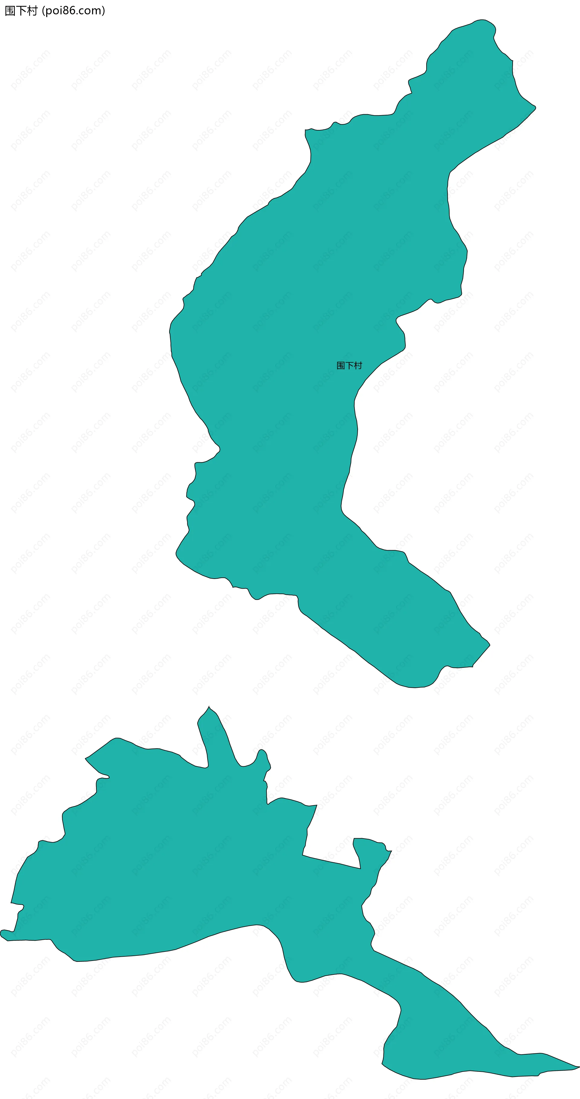 围下村边界地图