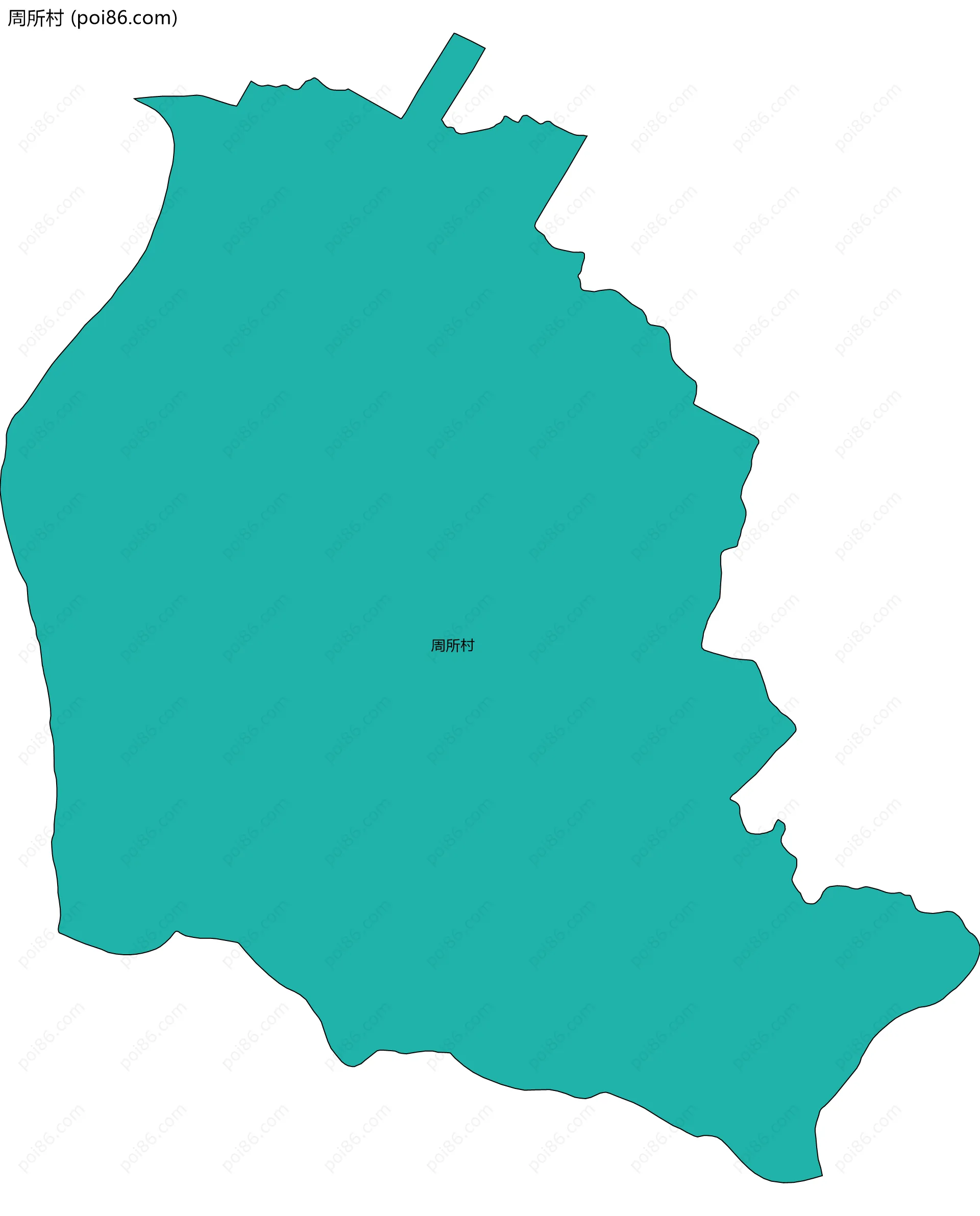 周所村边界地图