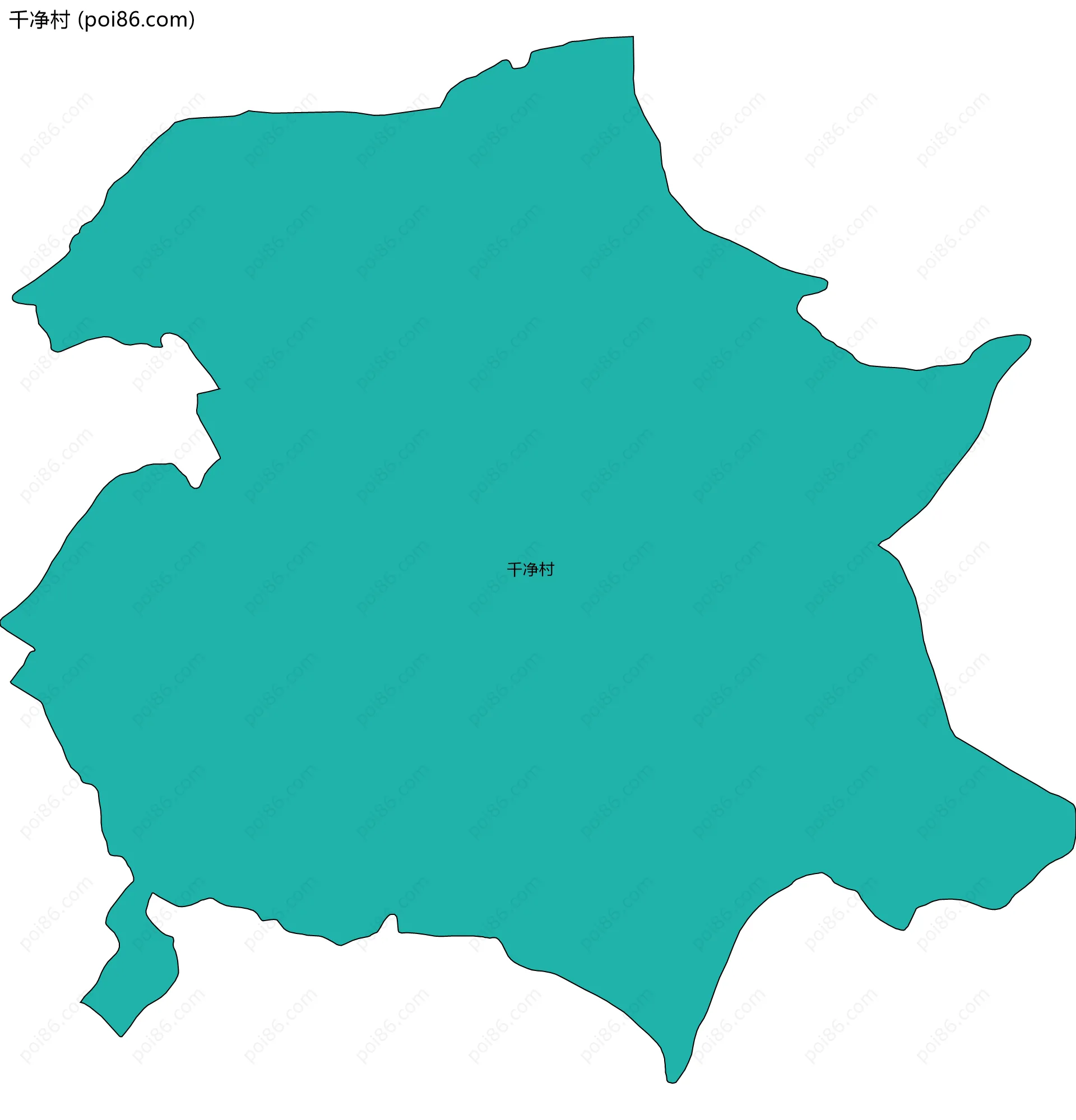千净村边界地图