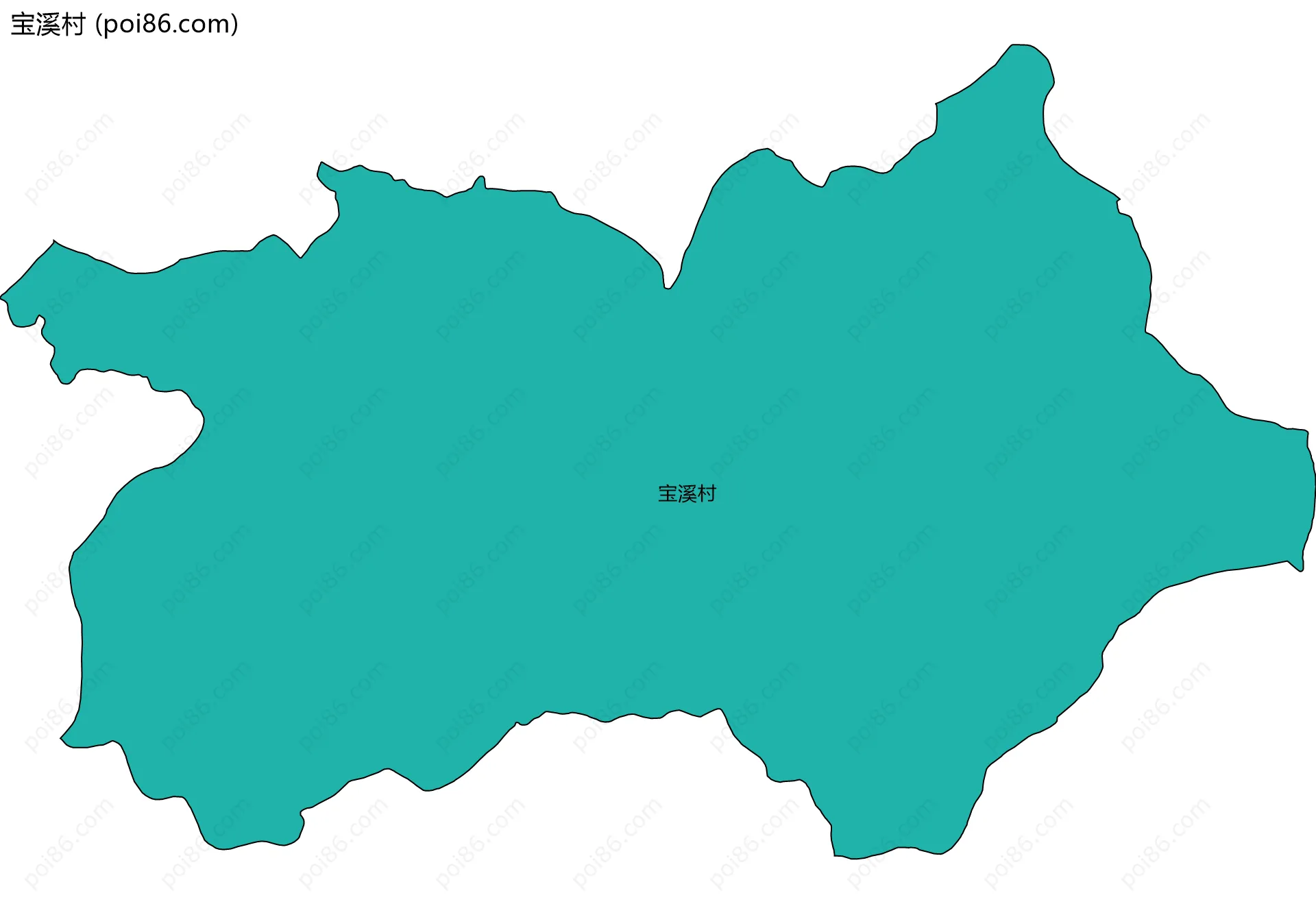 宝溪村边界地图