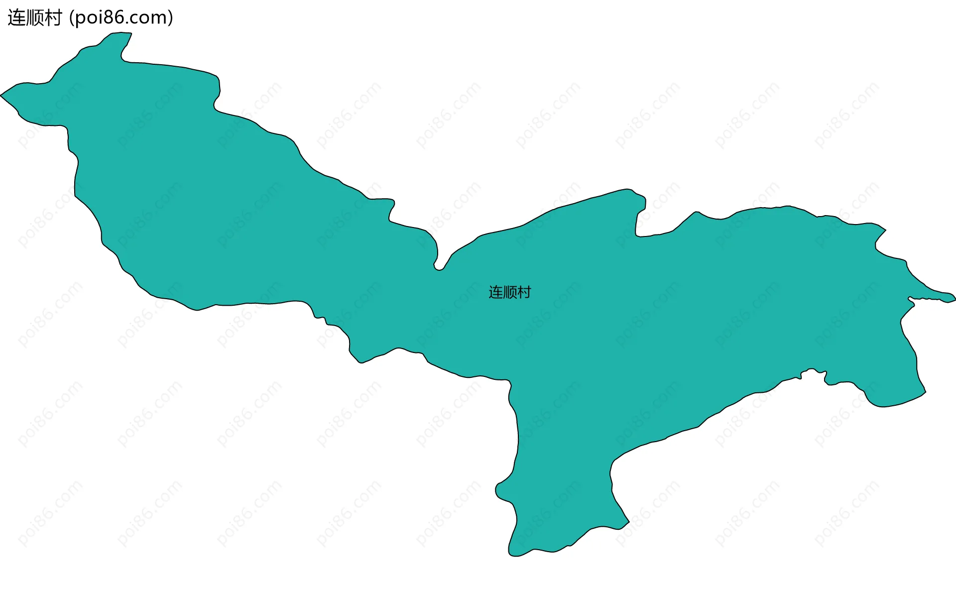 连顺村边界地图