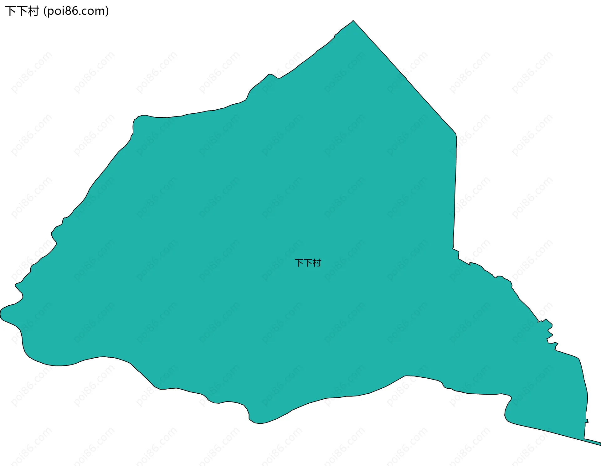 下下村边界地图