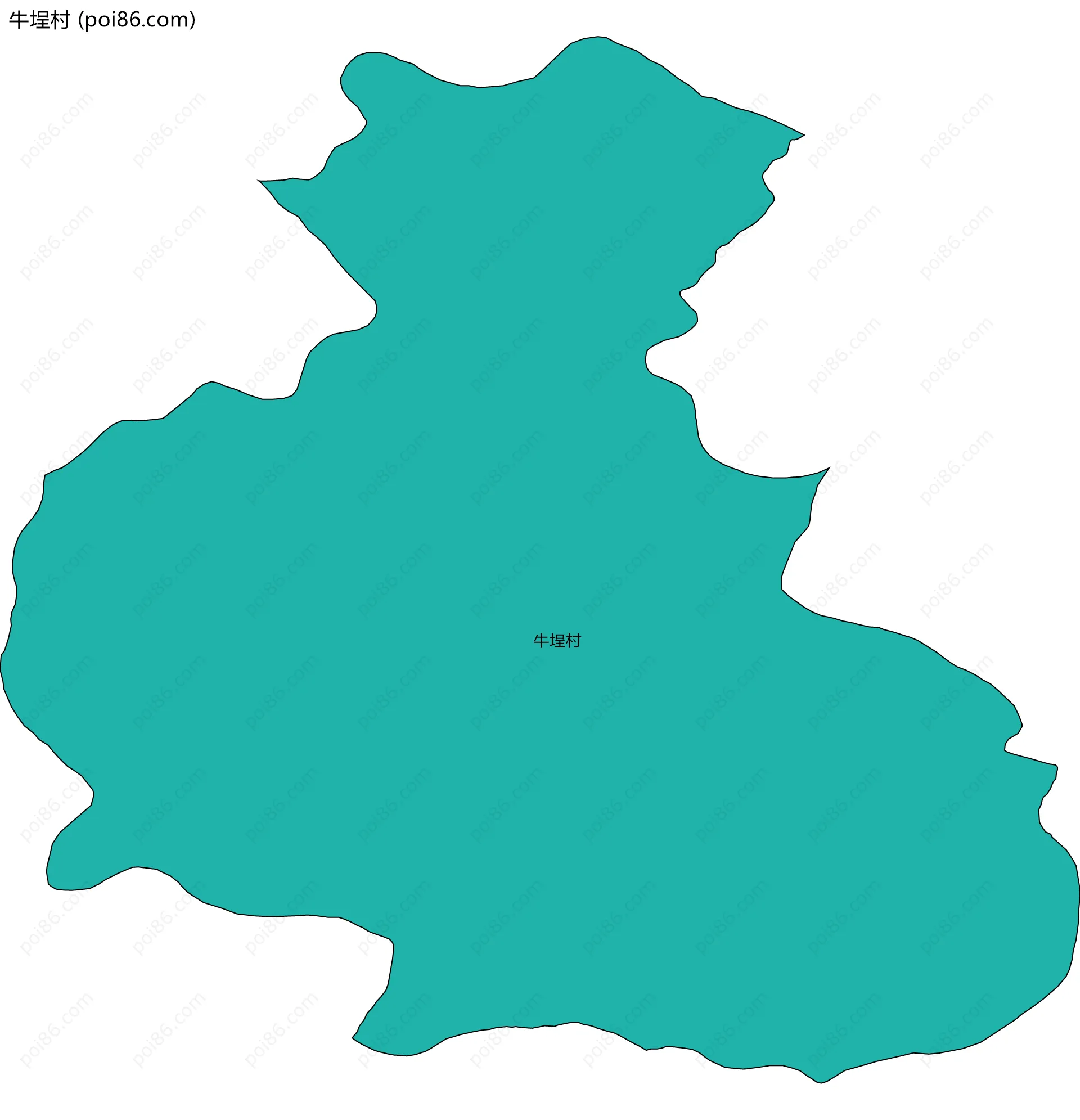 牛埕村边界地图