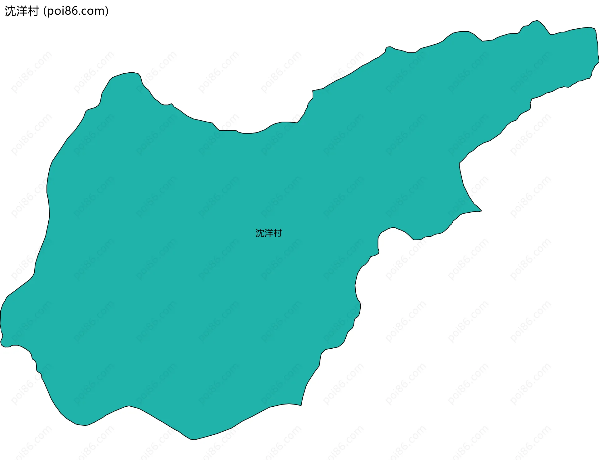 沈洋村边界地图