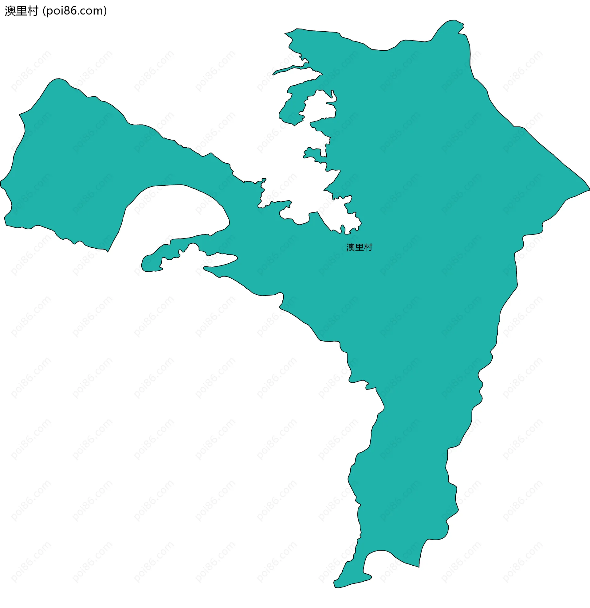 澳里村边界地图