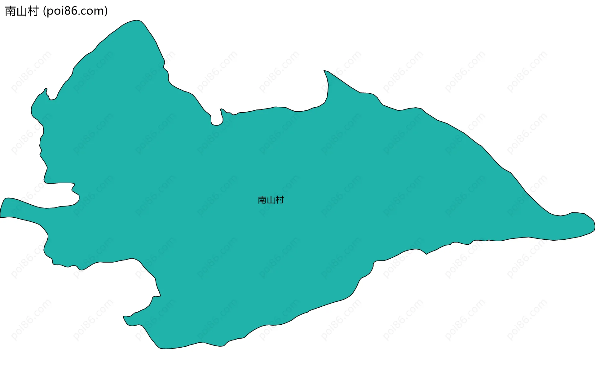 南山村边界地图