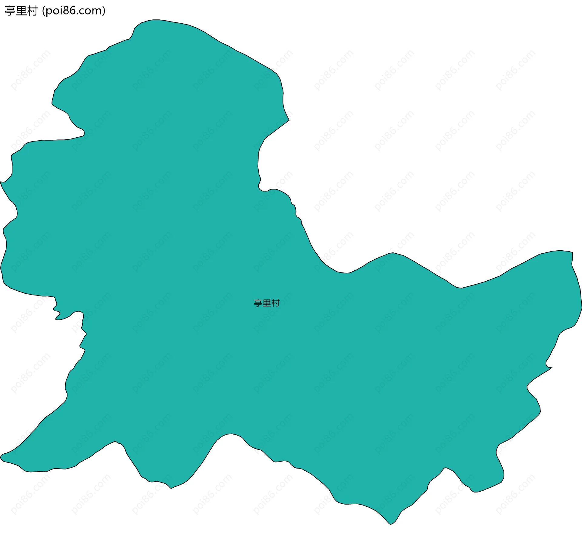 亭里村边界地图