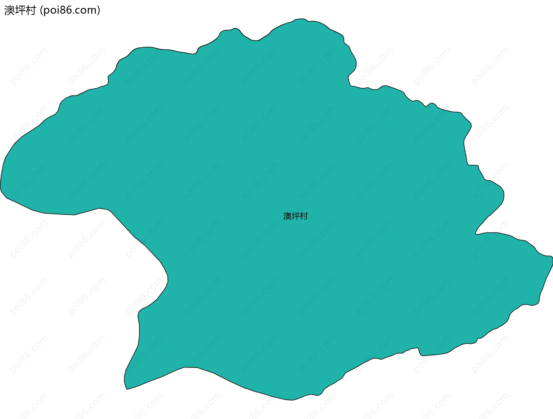 澳坪村边界地图