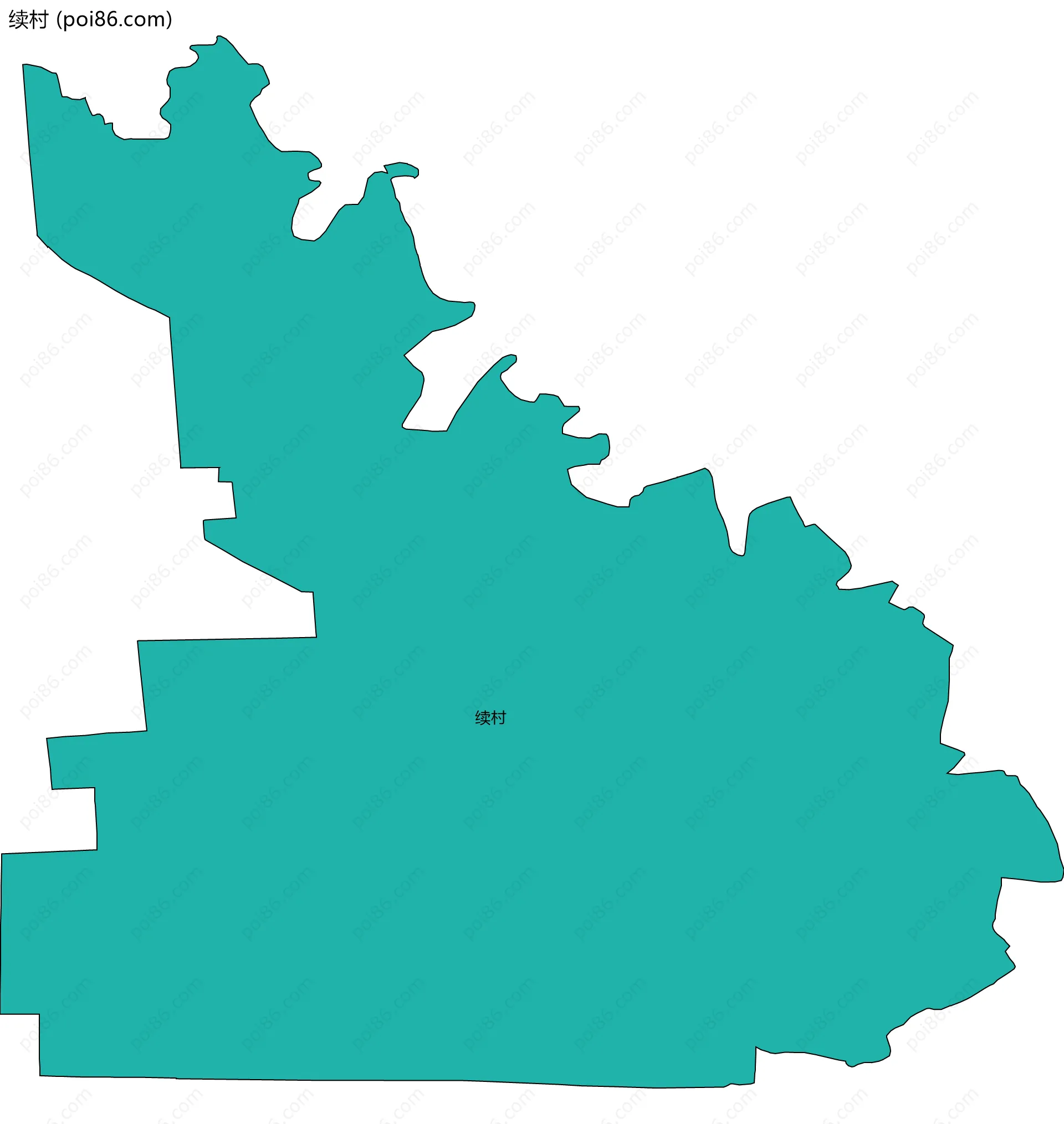 续村边界地图